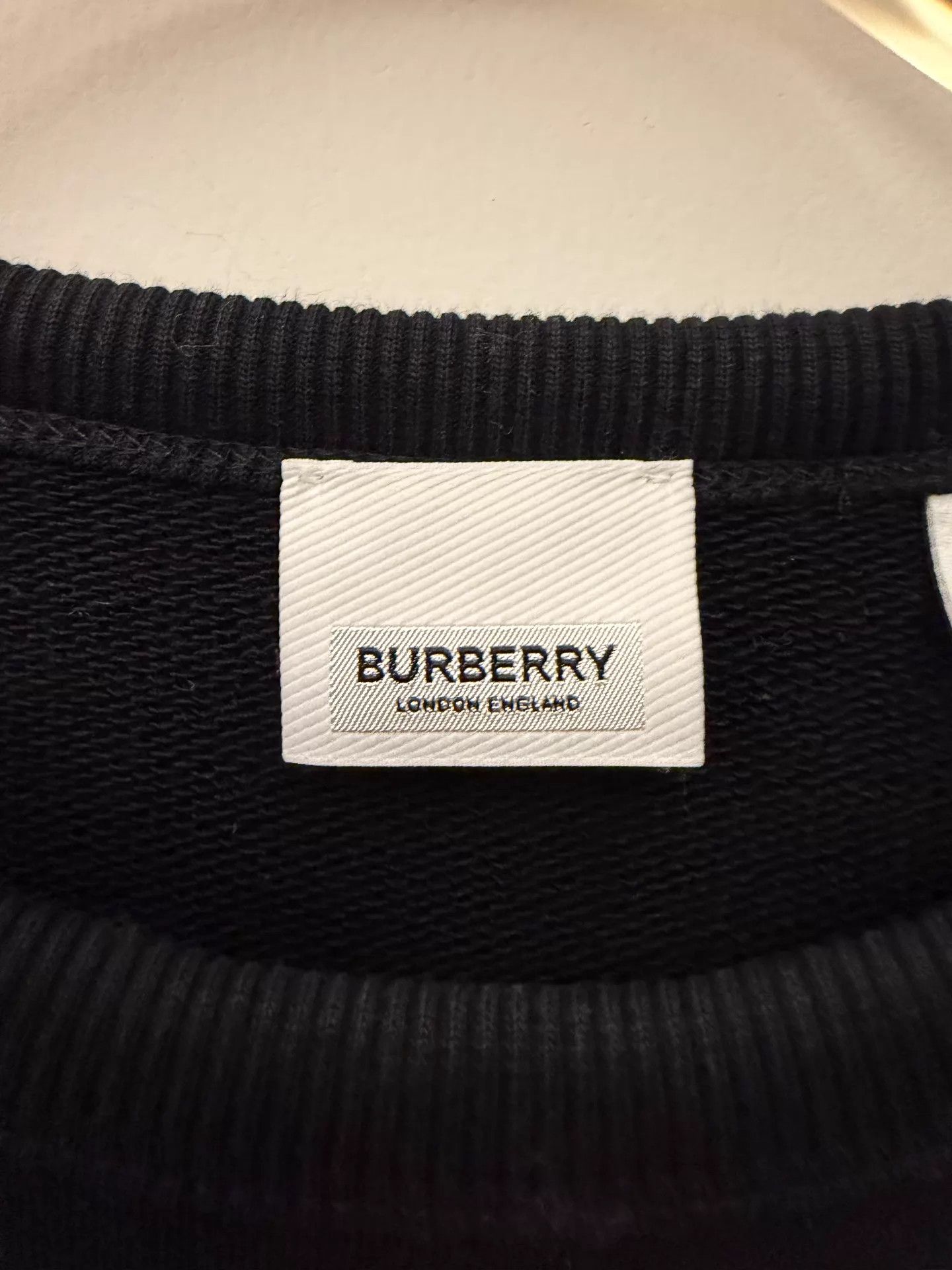 Burberry Burberry Black Crewneck Sweatshirt S New Size S / US 4 / IT 40 - 3 Thumbnail