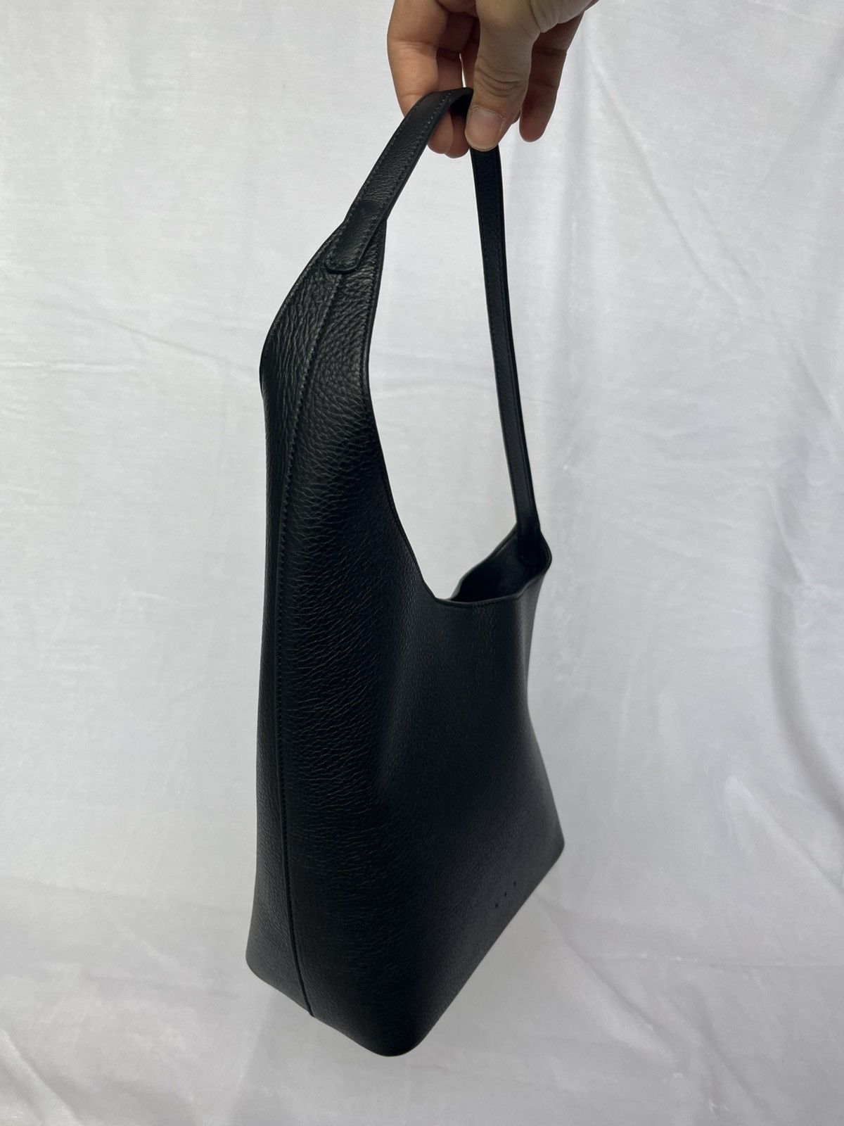 AESTHER EKME Demi Lune Bag – Black Grained Leather Size ONE SIZE - 3 Thumbnail