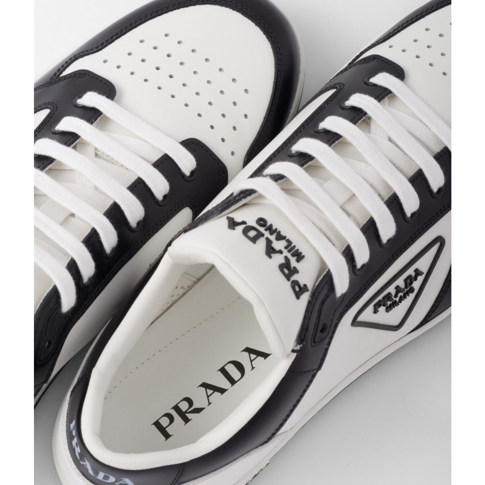 Prada Prada District Leather Flat Low Sneaker UK 11 US 12 Size US 12 / EU 45 - 9 Thumbnail