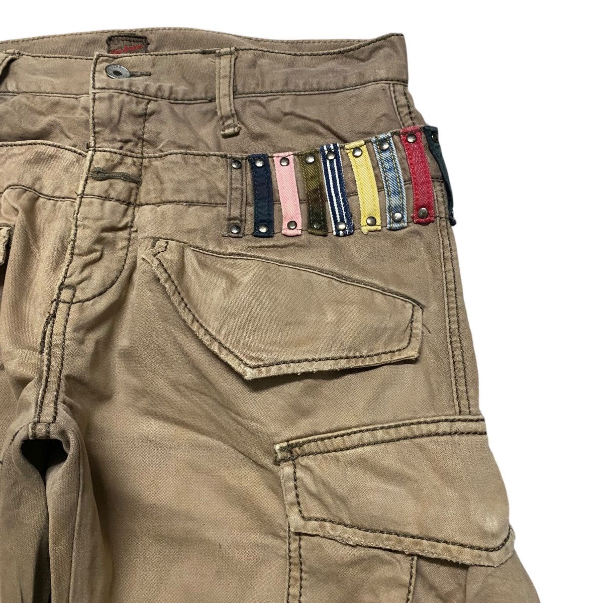 JACKROSE JACK ROSE Double Waist Cargo Pants Distressed Size US 32 / EU 48 - 5 Thumbnail