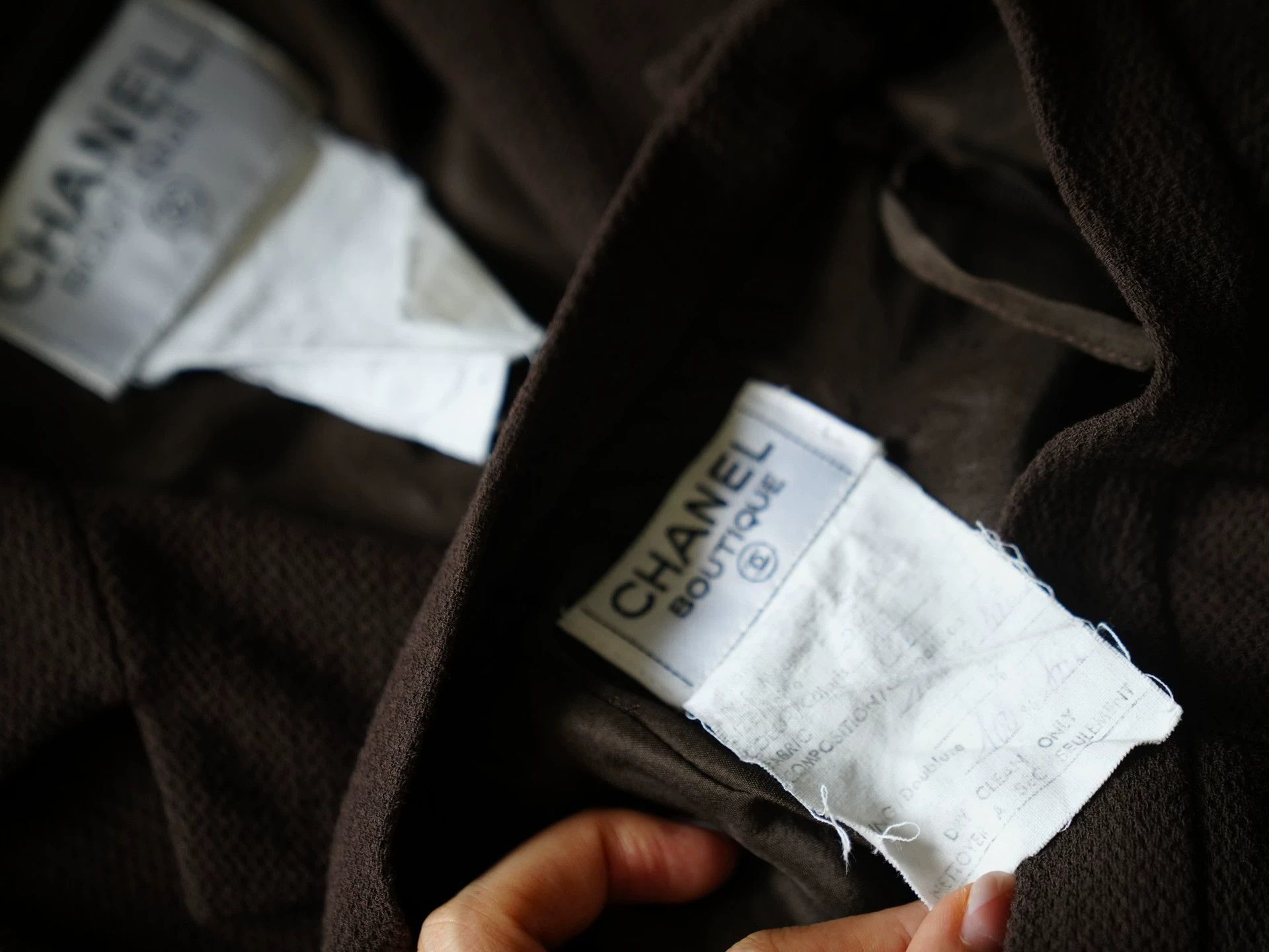 Chanel CHANEL Vintage Runway Olive Green Wool Suit Set 34/XS Size XS / US 0-2 / IT 36-38 - 8 Thumbnail