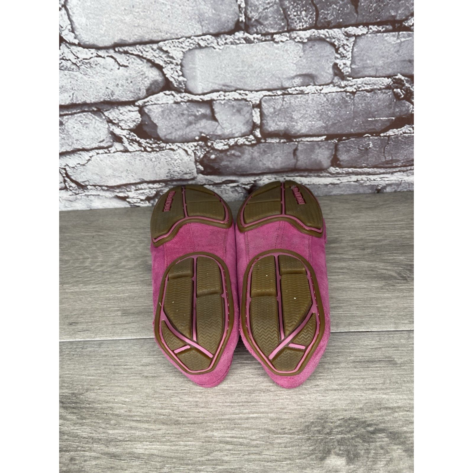 Rockport Rockport Fuchsia Pink Suede Leather Penny Loafer Driving Fla Size US 8 / IT 38 - 18 Thumbnail