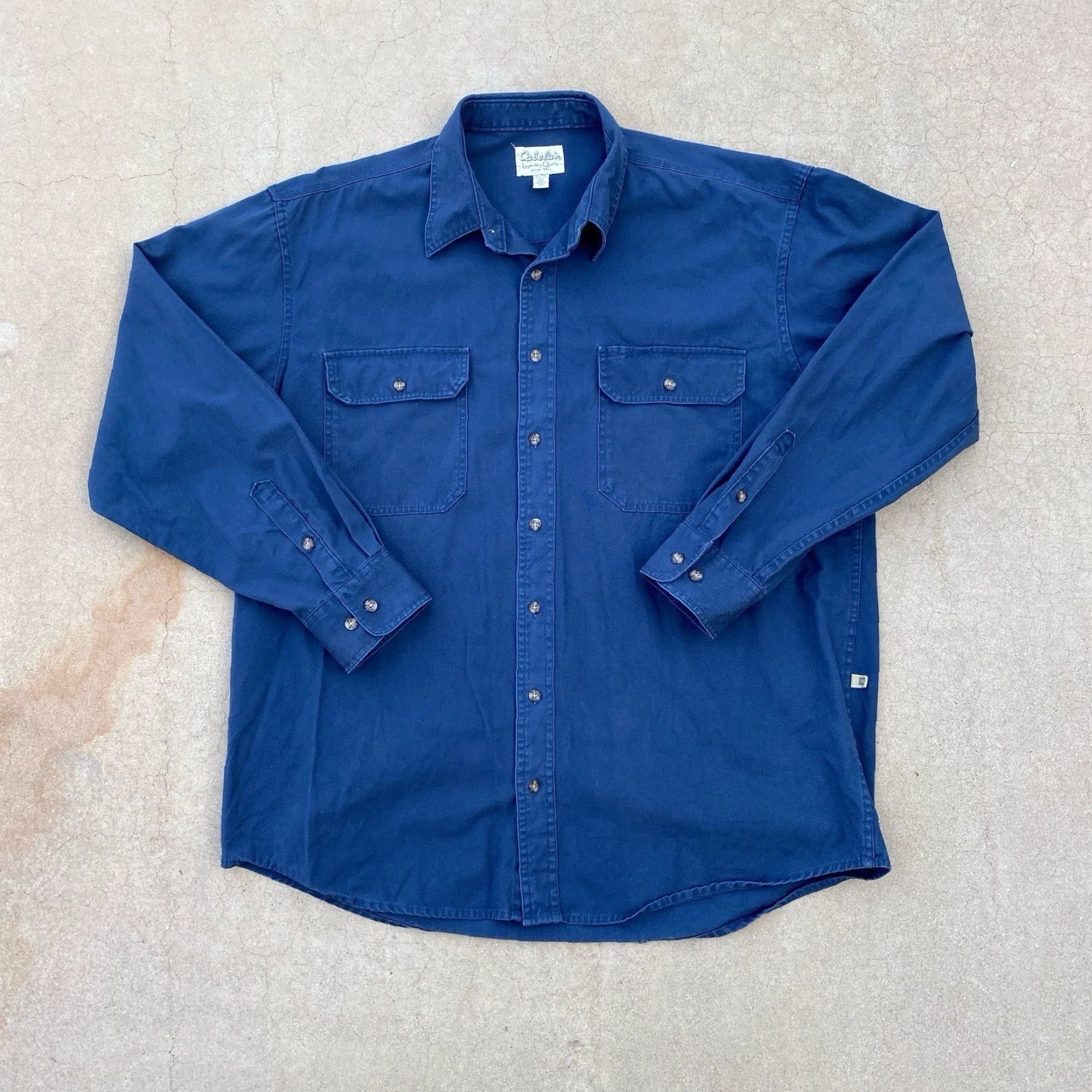 Vintage VINTAGE SKYR Long Sleeve Thermal Shirt L Cotton Heavyweight Blue Mens L Thermal Cotton Blue Size US L / EU 52-54 / 3 - 4 Thumbnail