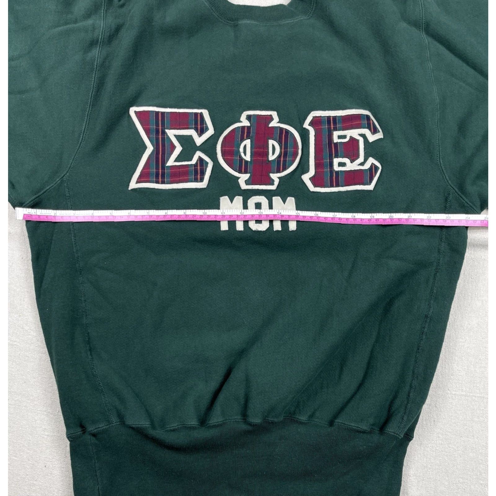 Champion VINTAGE Champion Sweatshirt Reverse Weave Sigma Phi Epsilon Fraternity XL Green 90s USA Mens Regular Pullover Reversible Size US XL / EU 56 / 4 - 5 Thumbnail