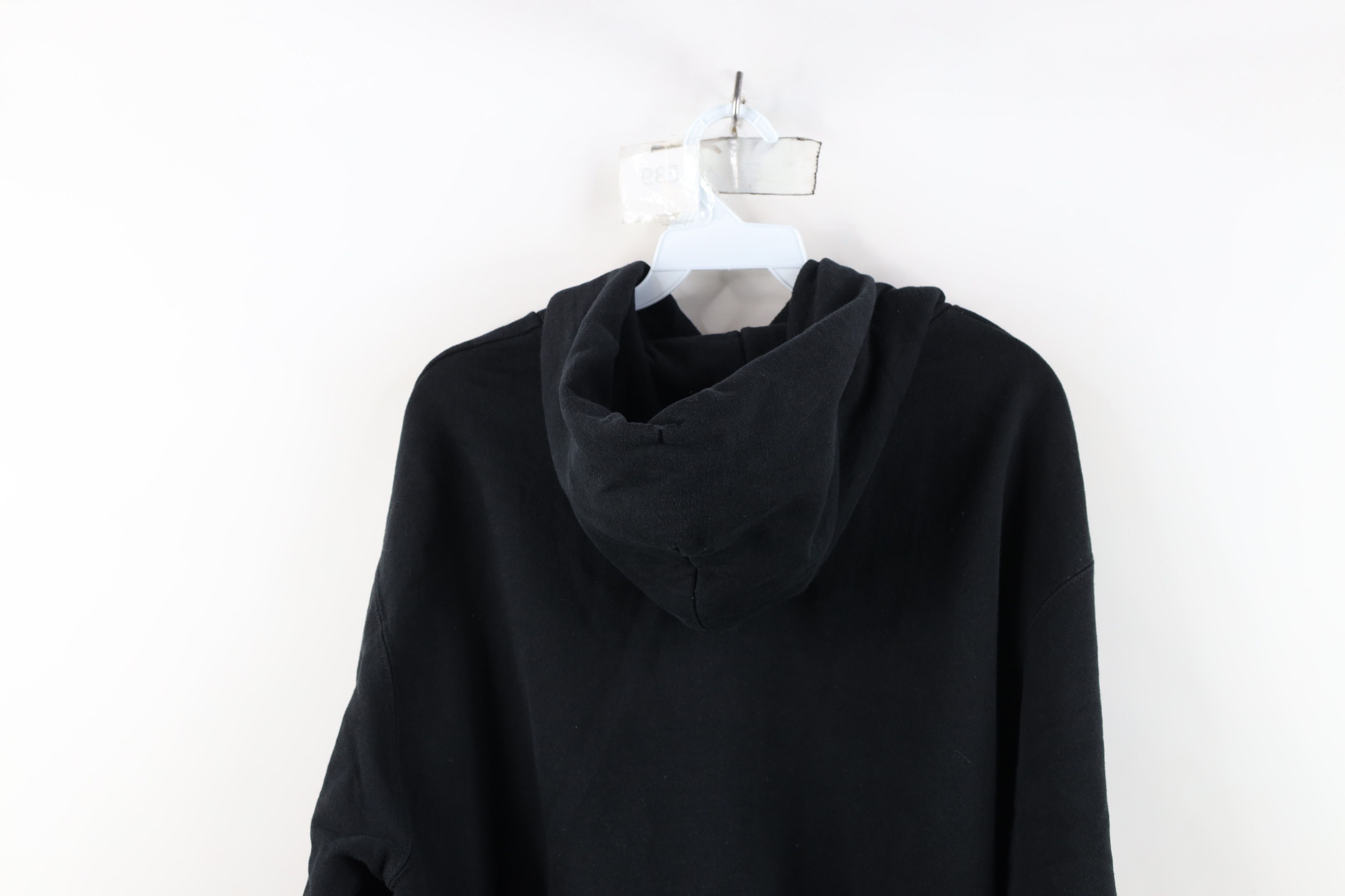 Champion Vintage 90s Champion Faded Blank Hoodie Sweatshirt Black Size US L / EU 52-54 / 3 - 13 Thumbnail