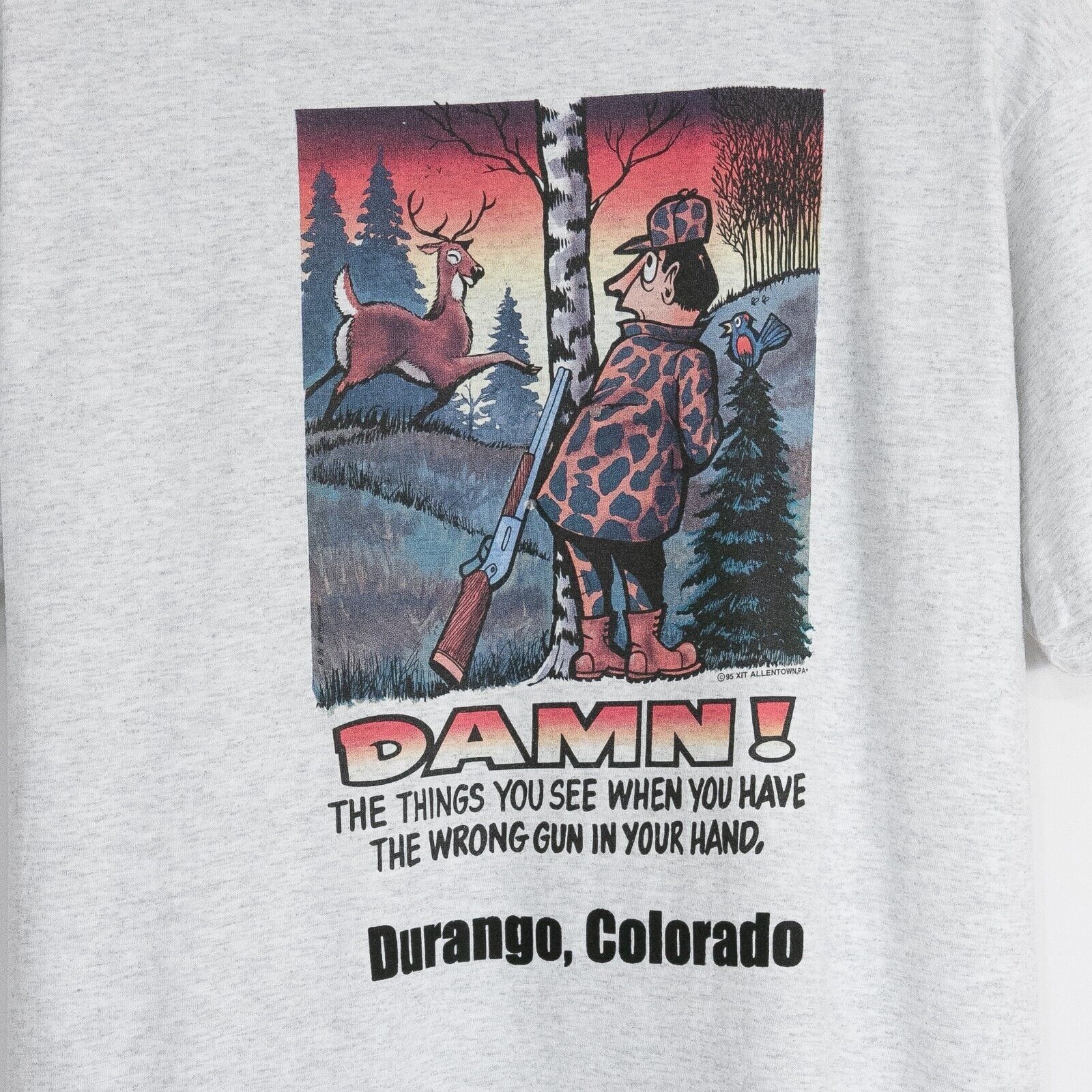 Vintage Vintage Funny Deer Hunting T Shirt Mens Medium - Humor Edgy Size US M / EU 48-50 / 2 - 3 Thumbnail
