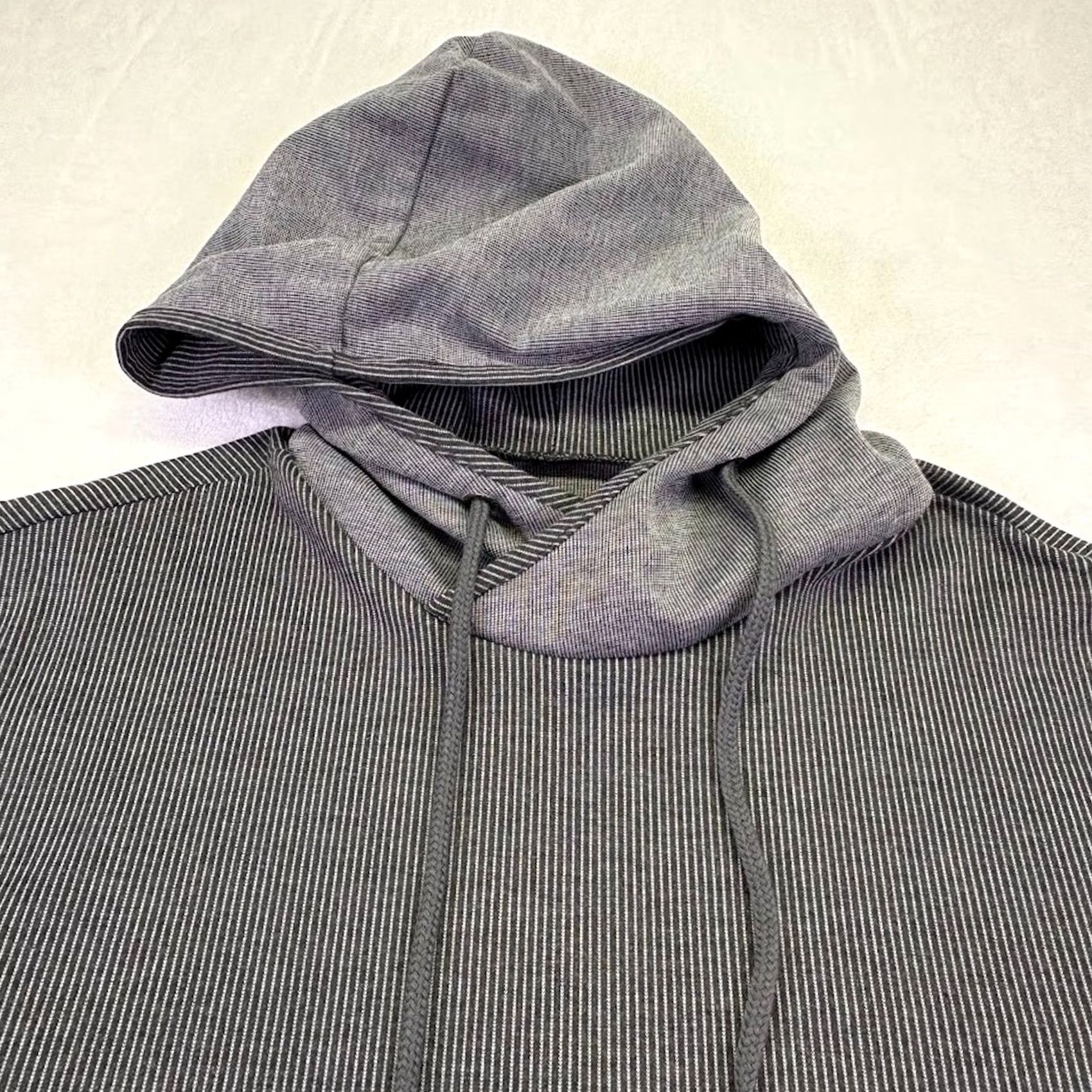 B Sides VINTAGE American Stitch Ribbed Hoodie Sweatshirt Zipper Sides Gray Black Men's M Size US M / EU 48-50 / 2 - 3 Thumbnail
