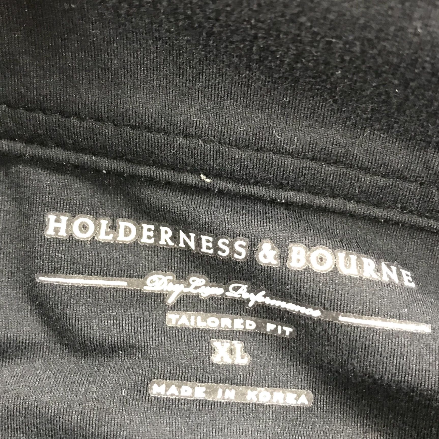 Vintage Holderness & Bourne Jacket Mens XL Black Solid Fit 1/4 Zip The Westland Golf Size US XL / EU 56 / 4 - 4 Thumbnail