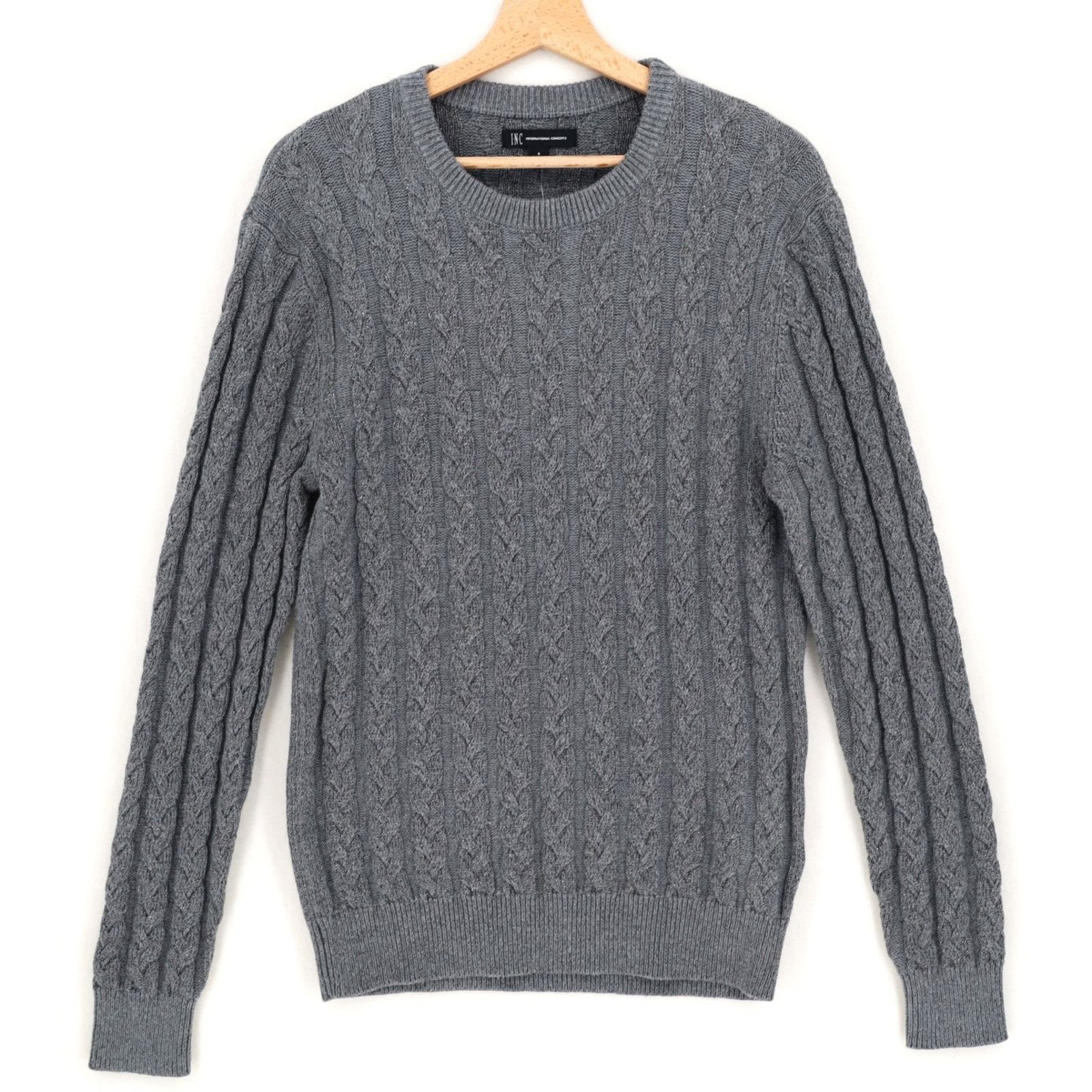 The Unbranded Brand I.N.C. Int Concepts Men's Metallic Crewneck Sweater Size S Size US S / EU 44-46 / 1 - 1 Thumbnail