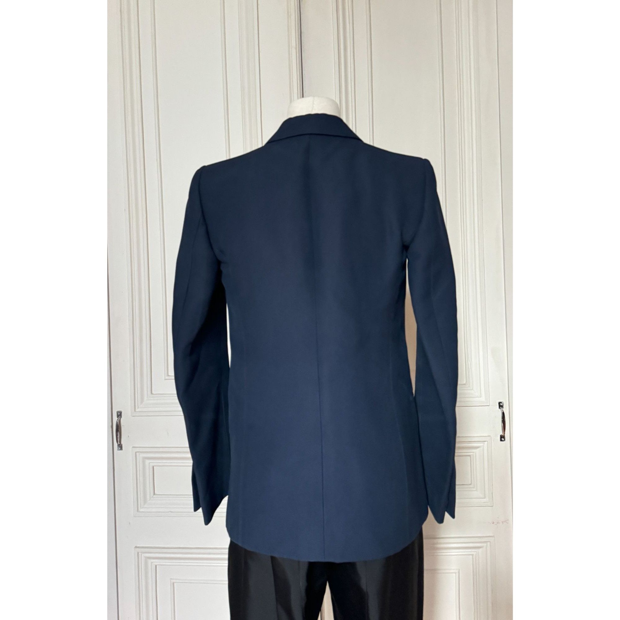 Celine Resort 2013 by Phoebe Philo Navy Blue Blazer Jacket Size M / US 6-8 / IT 42-44 - 5 Thumbnail