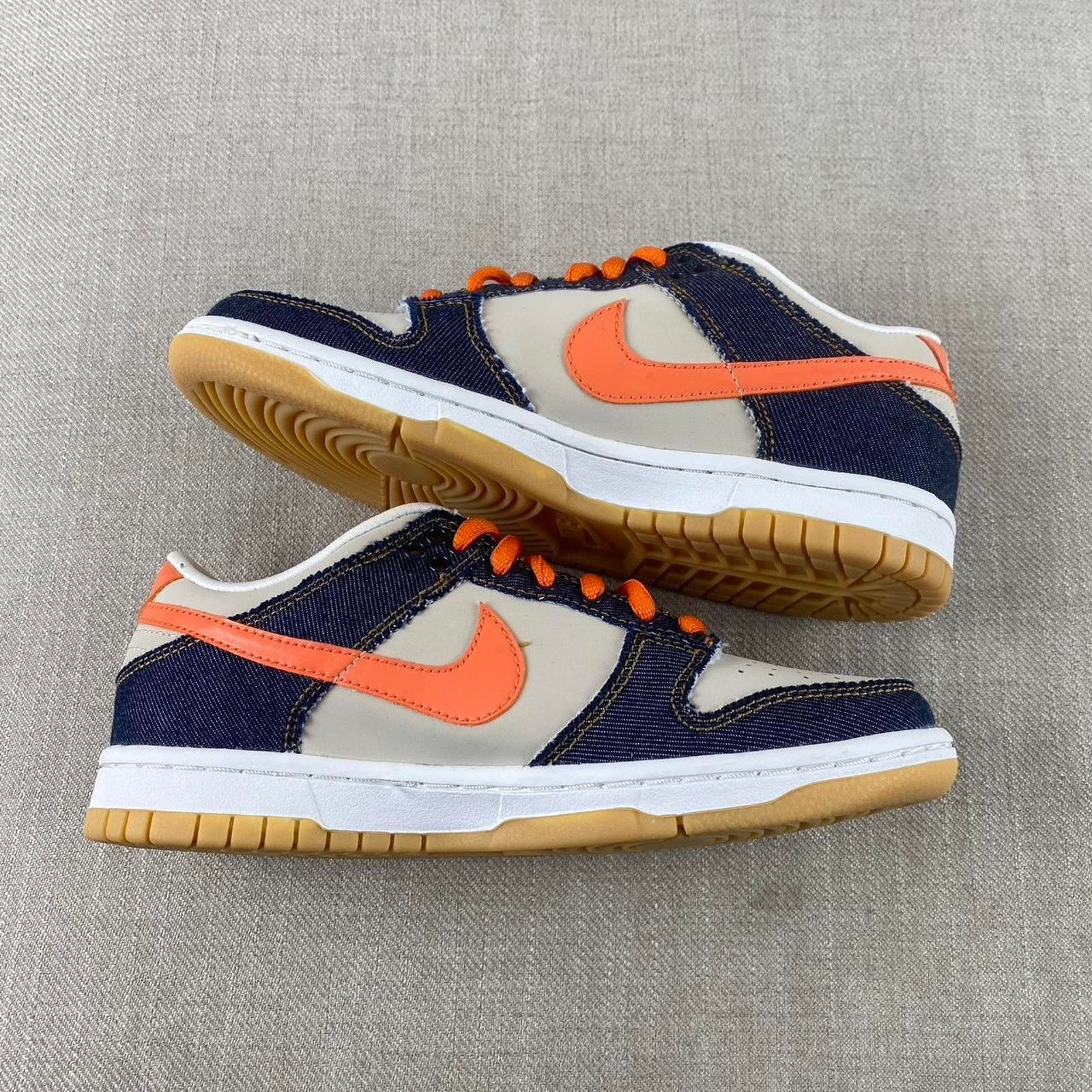 Nike 2007 Nike Dunk Low “Orange Denim” Size US 5.5 / IT 35.5 - 4 Thumbnail
