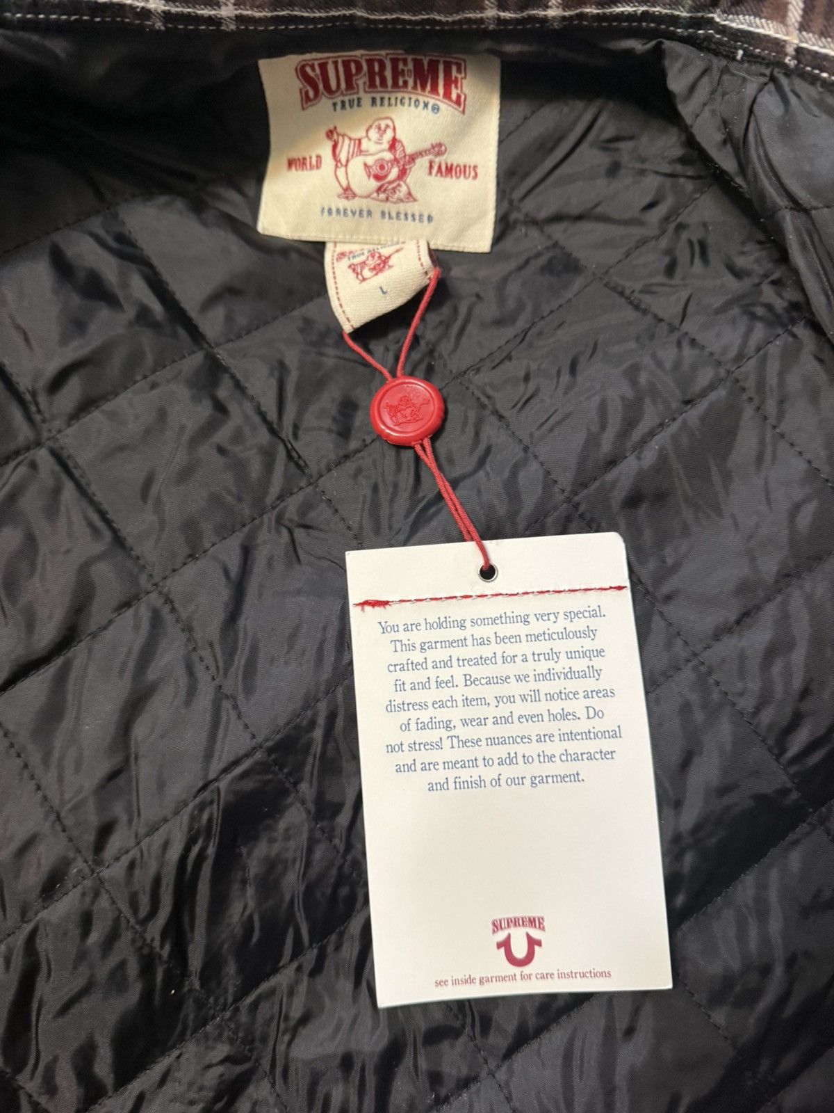 Supreme × True Religion TRUE RELIGION X SUPREME FLANNEL BLACK Size US L / EU 52-54 / 3 - 4 Thumbnail