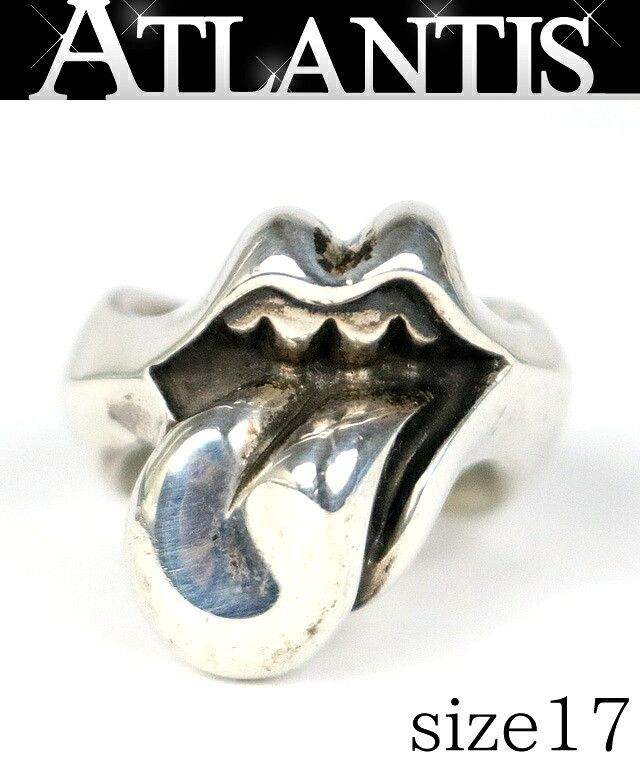 Chrome Hearts Chrome Hearts Guitar Pick Lip & Tongue Silver Size