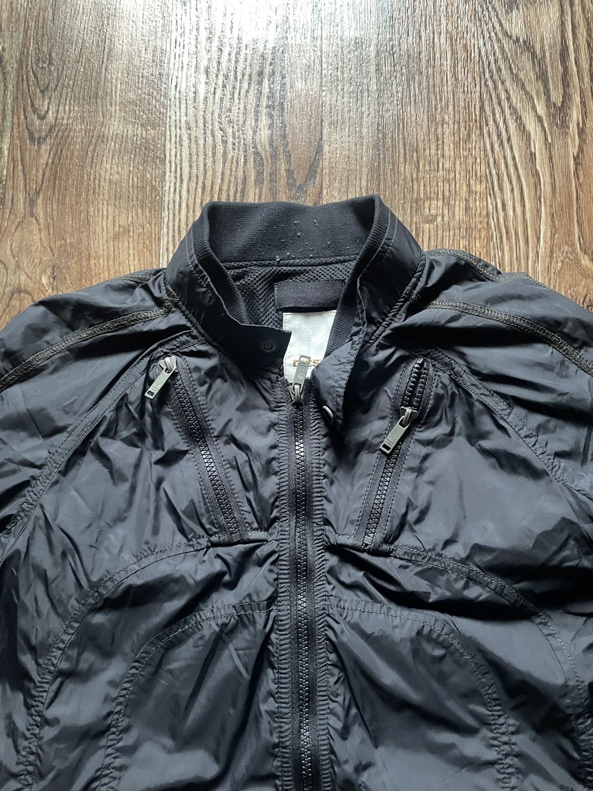 Diesel Vintage Diesel nylon jacket black bomber zipper avant garde Size US S / EU 44-46 / 1 - 5 Thumbnail