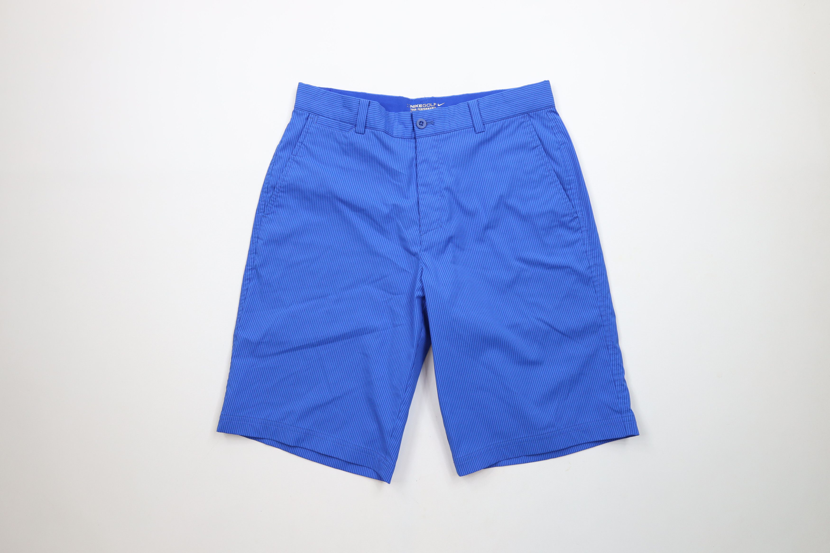 Nike × Vintage Nike Golf Flat Front Tech Golfing Chino Shorts Blue Size US 30 / EU 46 - 1 Thumbnail