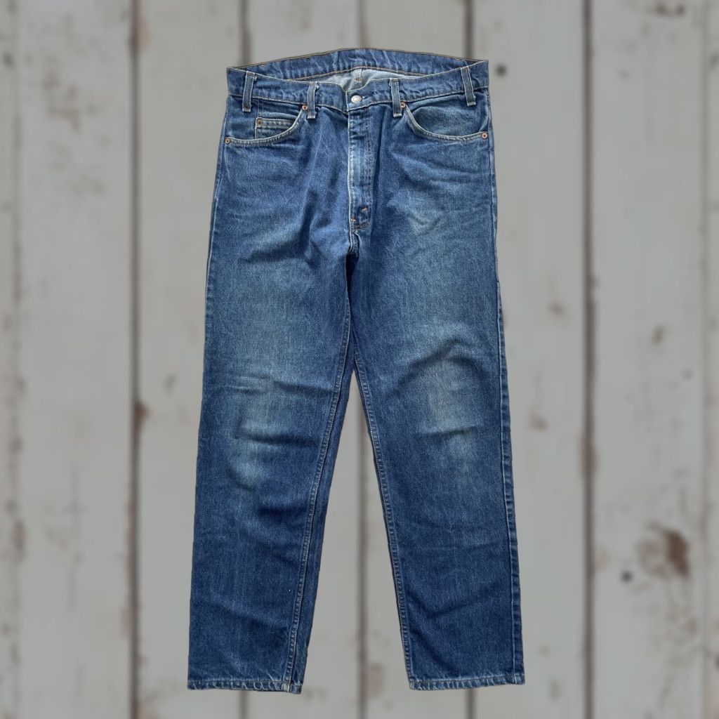 Levi's VINTAGE Levi's 505 Orange Tab Denim Blue Jeans 36x31 Men USA Distressed Size US 36 / EU 52 - 1 Thumbnail
