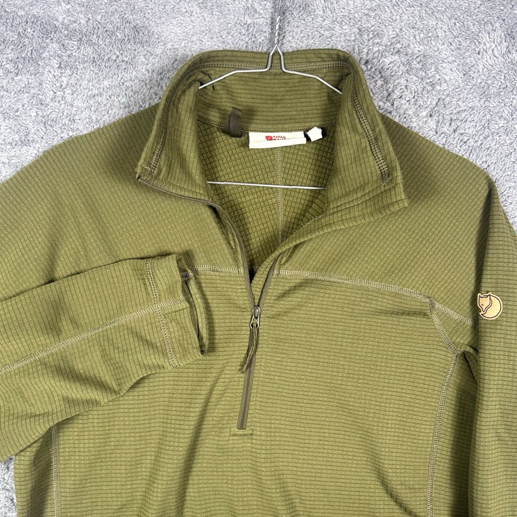 Vintage Fjällräven Jacket Men S Abisko Lite Fleece Grid Pullover Gorpcore Green 1/2 Zip Jacket Size US S / EU 44-46 / 1 - 2 Thumbnail