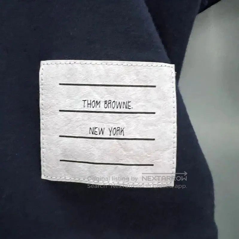 Thom Browne Thom Browne Short Sleeve Navy T-Shirt . Size XXS / US 00 / IT 34 - 4 Thumbnail