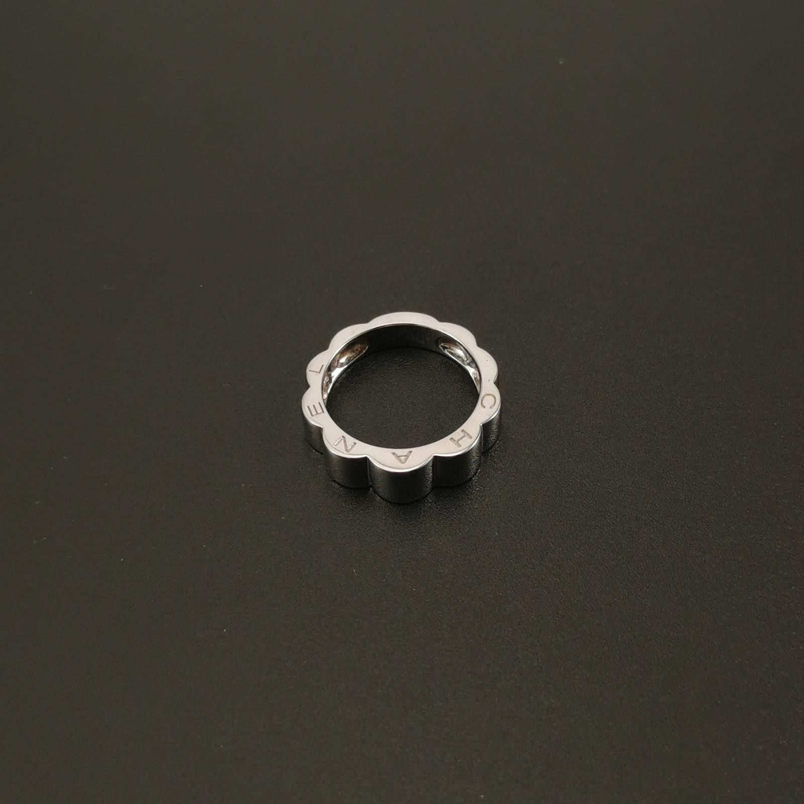 Chanel Chanel 18K White Gold Letter Logo Ring Size 15 -z2505 Size ONE SIZE - 6 Thumbnail