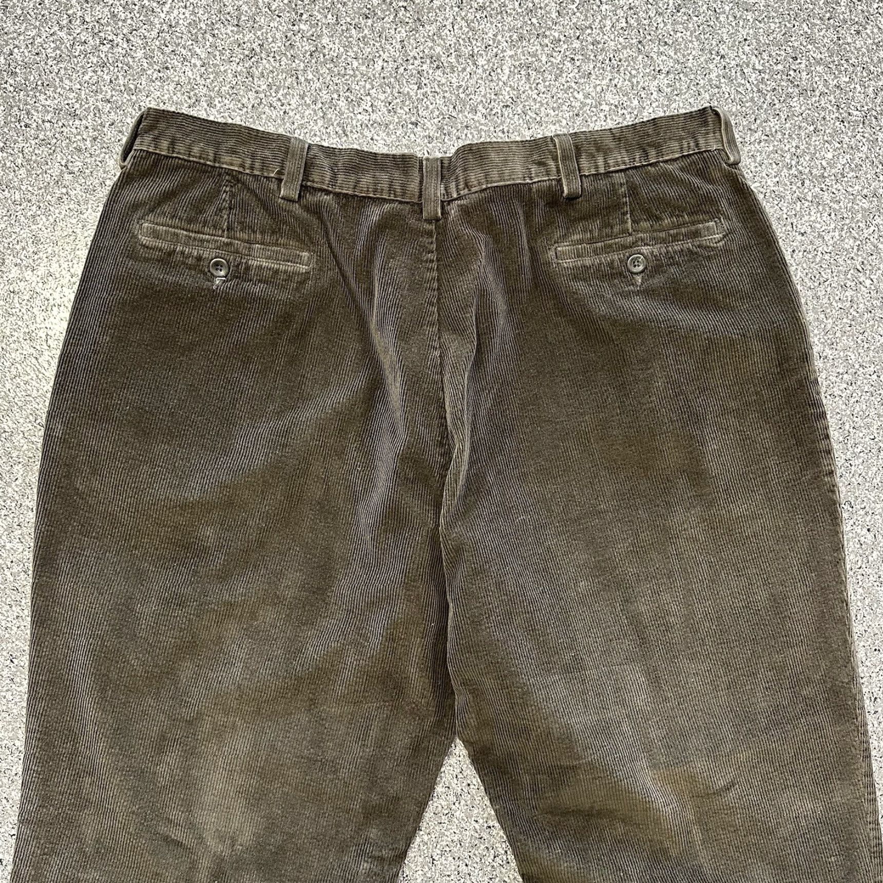 Roundtree & Yorke Roundtree & Yorke Corduroy Pants Mens 42x28 Relaxed Fit Straight Leg Brown Size US 42 / EU 58 - 4 Thumbnail