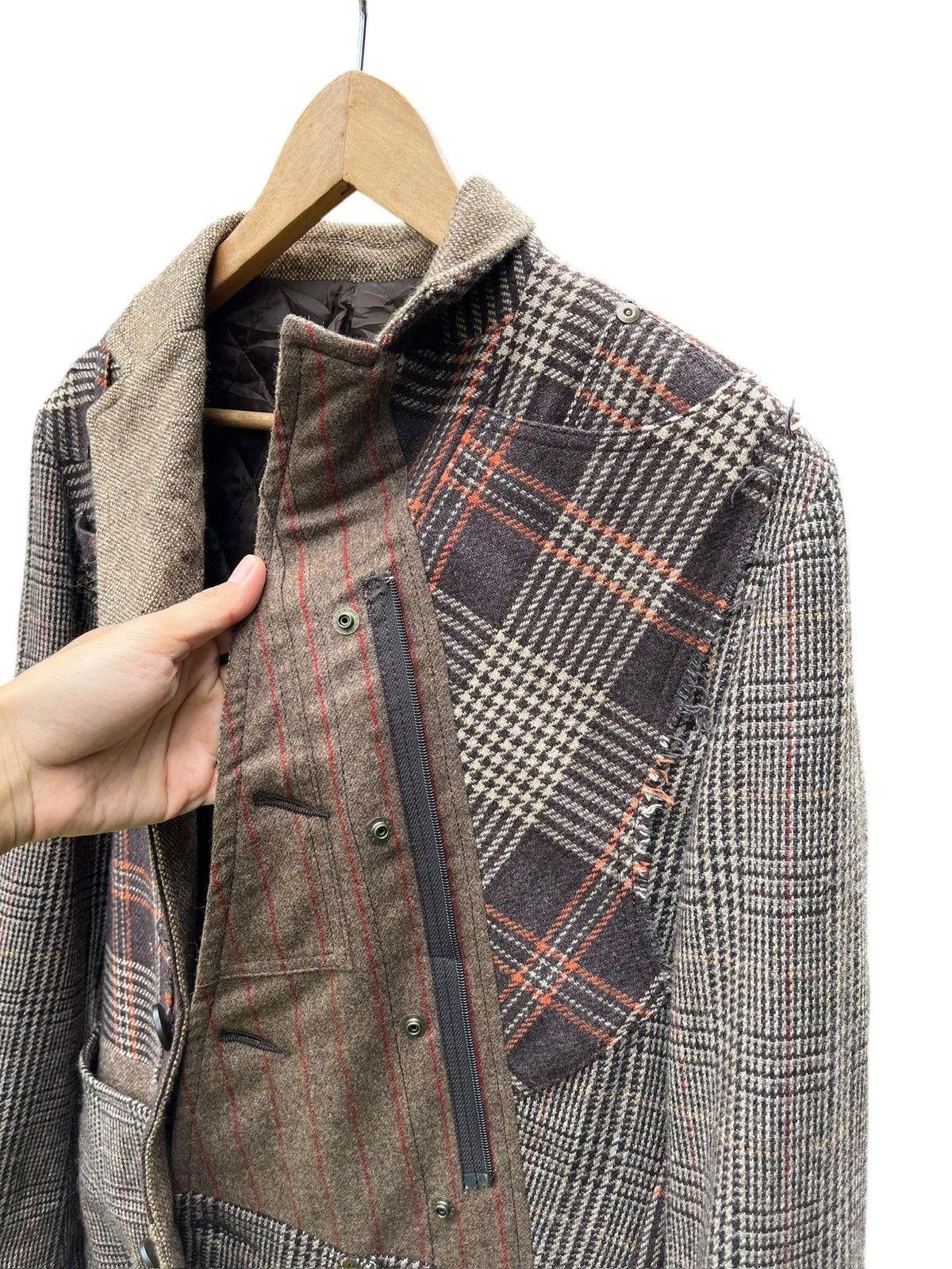 Japanese Brand Жизнь x Re B’2nd wool casual blazer jacket Size US M / EU 48-50 / 2 - 13 Thumbnail
