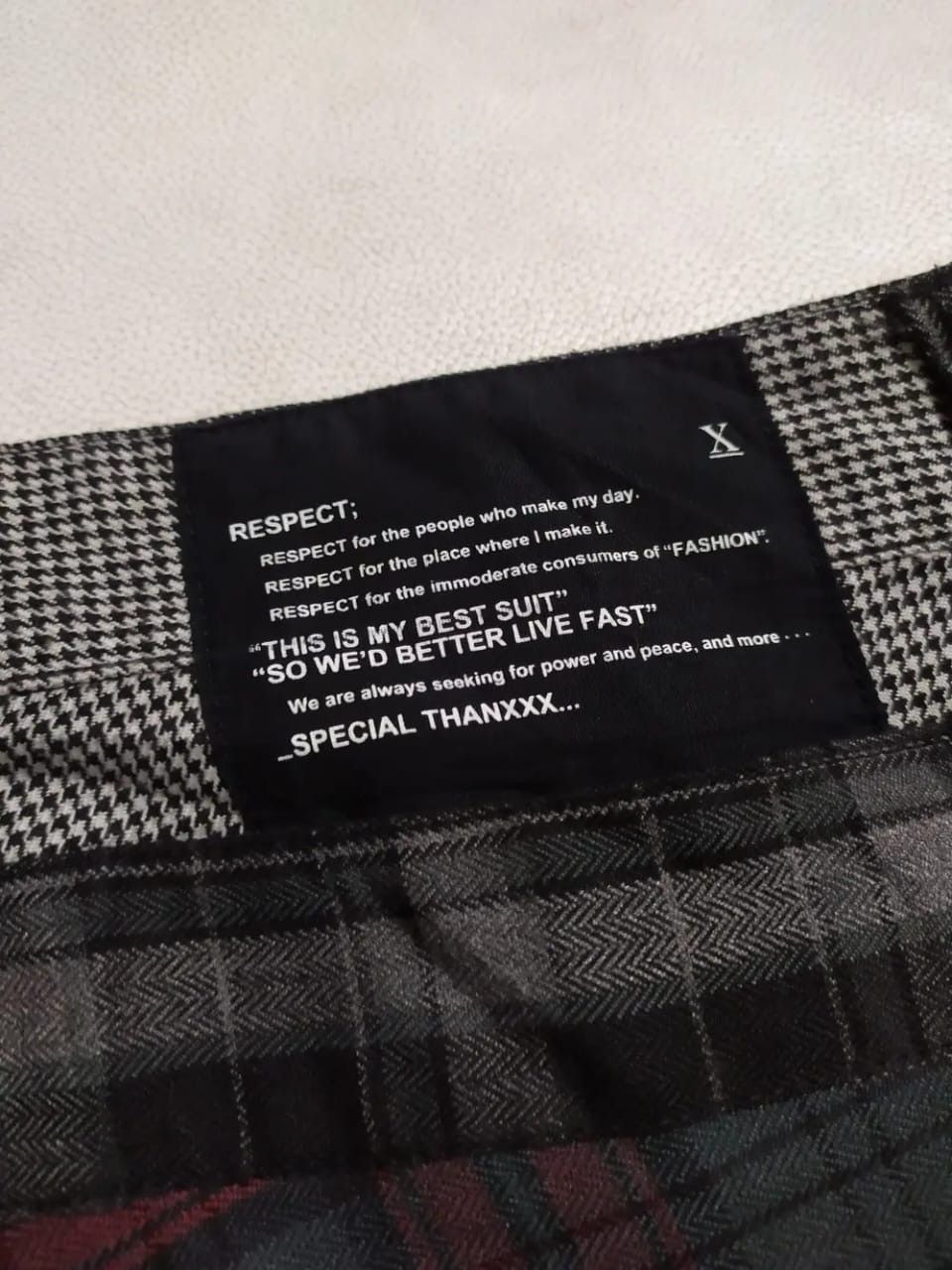 Japanese Brand Japanese Rag Out Checkered Double Waist Pants Size US 31 - 7 Thumbnail