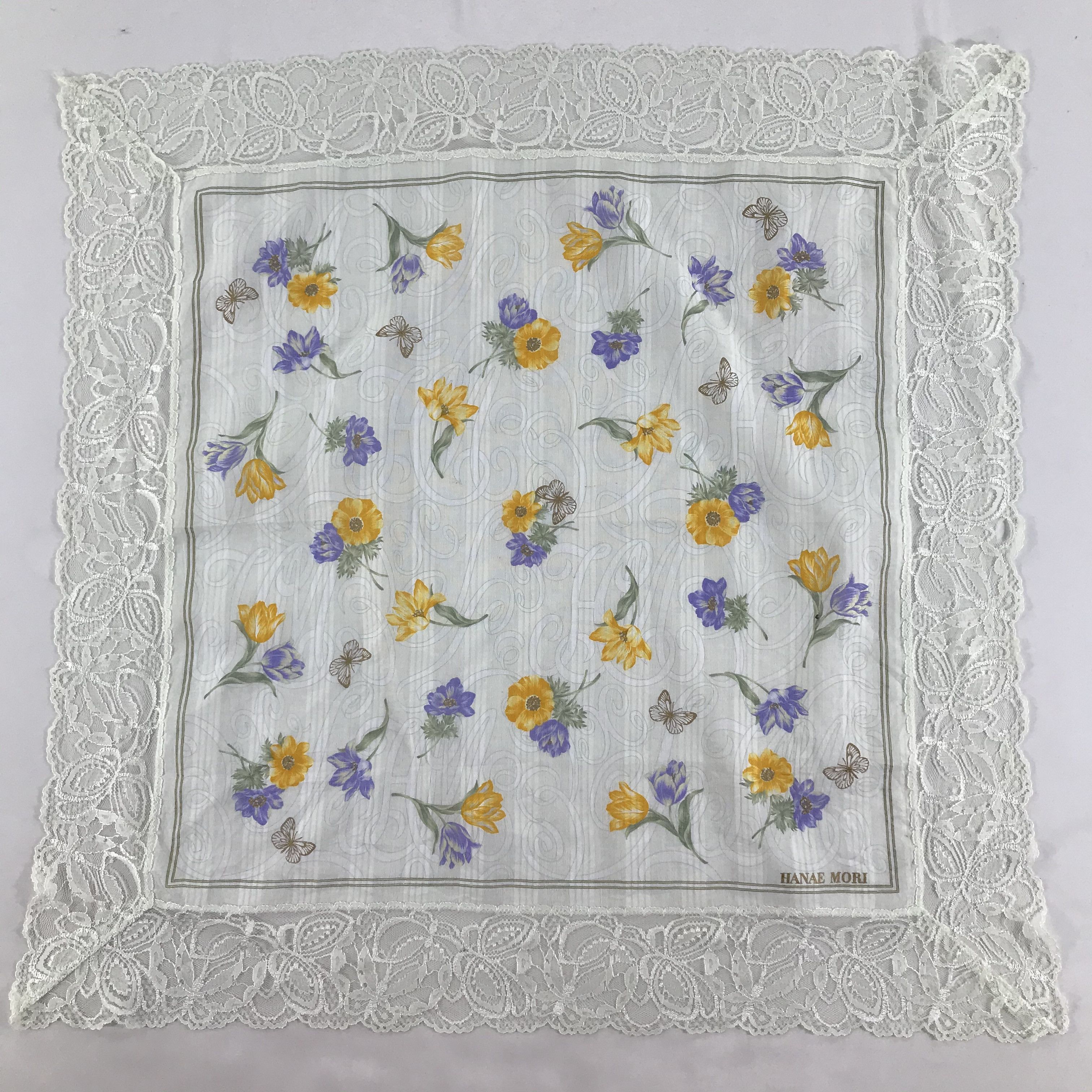 Hanae Mori Hanae Mori Bandana / Handkerchief / Neckerchief - S1891 Size ONE SIZE - 1 Thumbnail