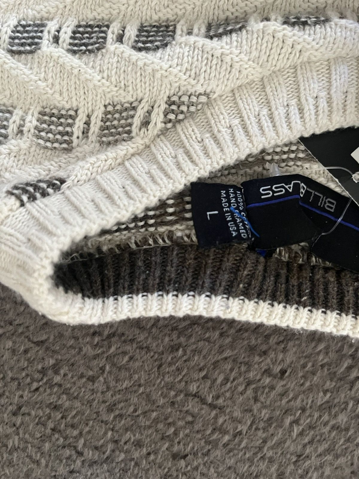 Bill Blass White Knitsweater Size US M / EU 48-50 / 2 - 3 Thumbnail