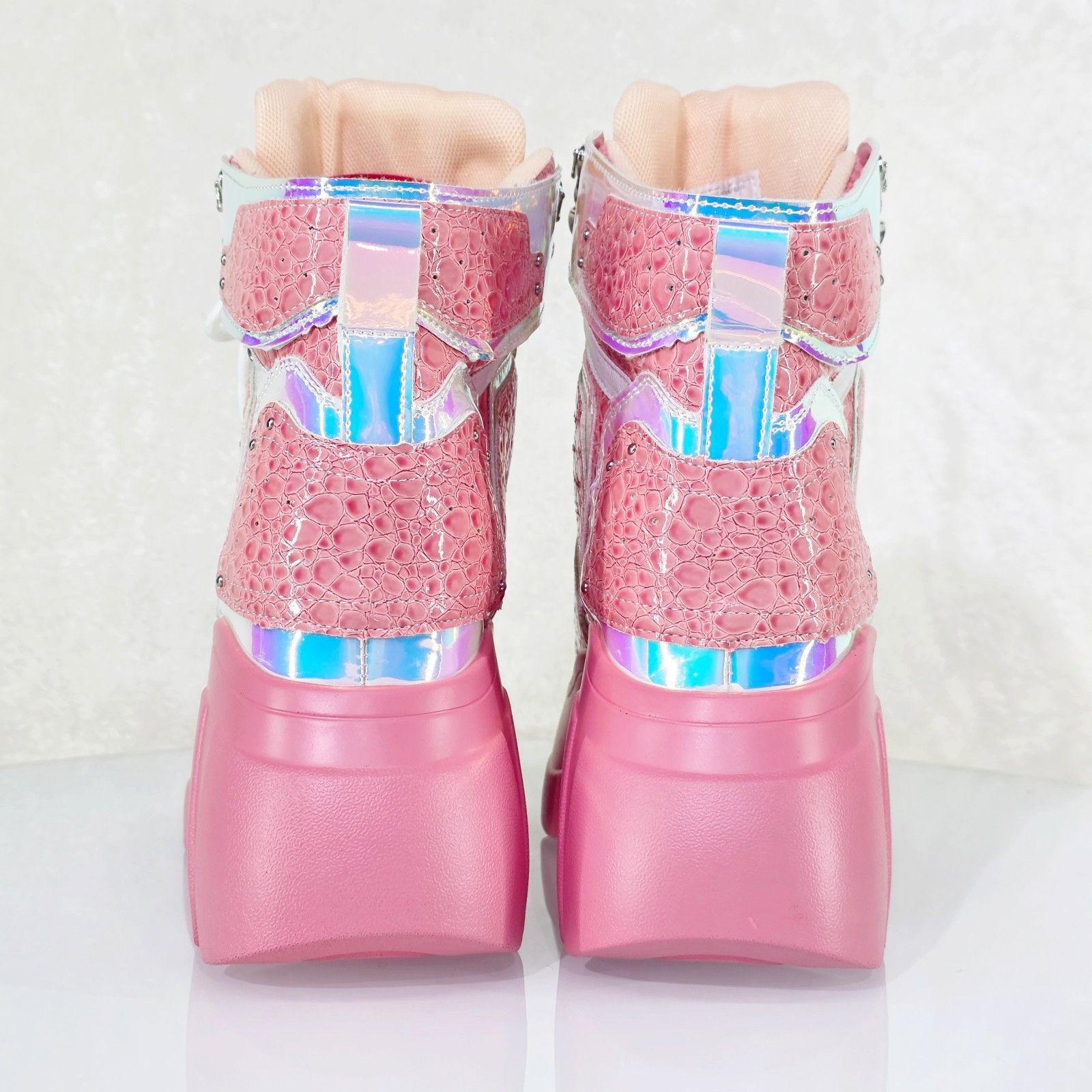 Other Passion Wang Pink Platform Sneaker Hidden Wedge Streetwear K Size US 6 / IT 36 - 3 Thumbnail