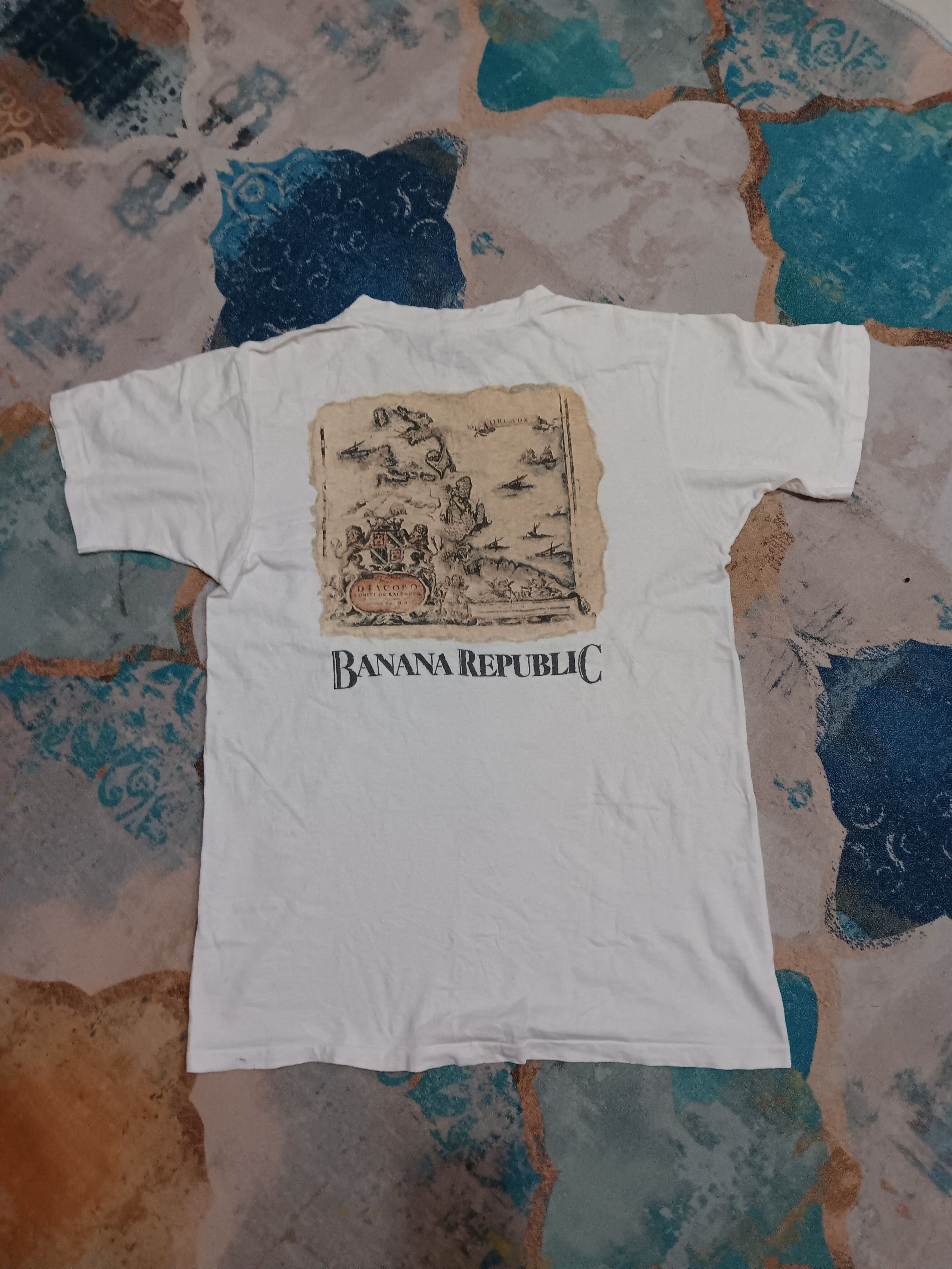 Banana Republic × Vintage Vintage Banana Republic Single Pocket T-shirts Size US M / EU 48-50 / 2 - 1 Thumbnail