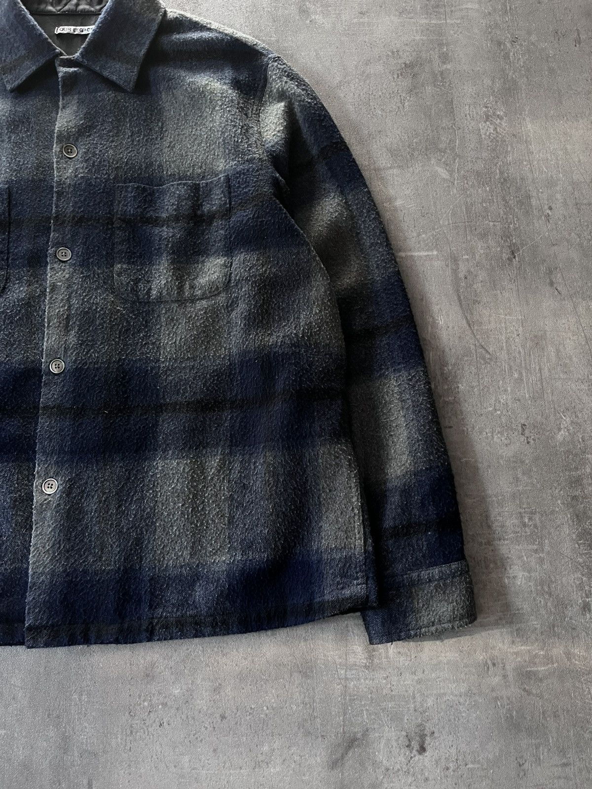Our Legacy Our Legacy heusen shirt wool flannel overshirt Size US M / EU 48-50 / 2 - 3 Thumbnail