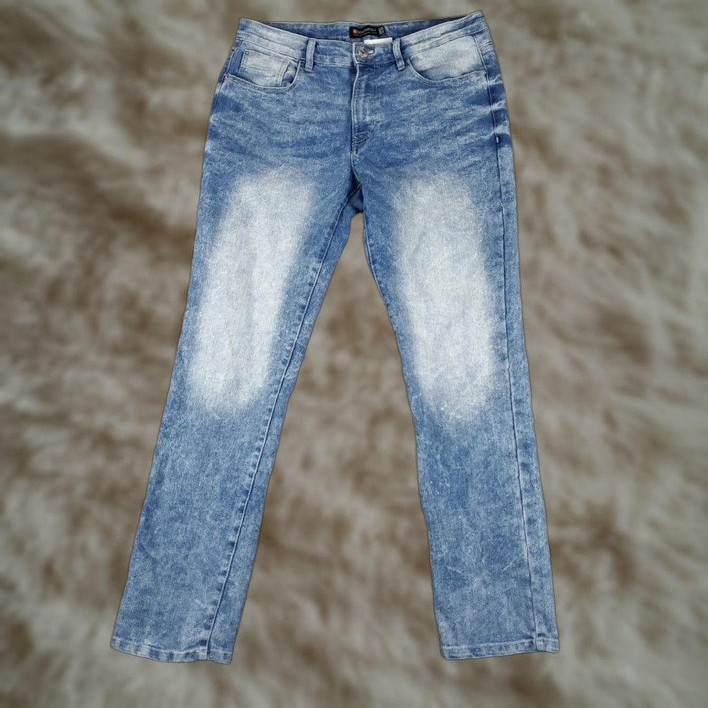 Southpole VINTAGE Southpole Mens Jeans Size 34x32 Straight Fit Denim Pants Blue Cotton 90s Men's Size US 34 / EU 50 - 1 Thumbnail