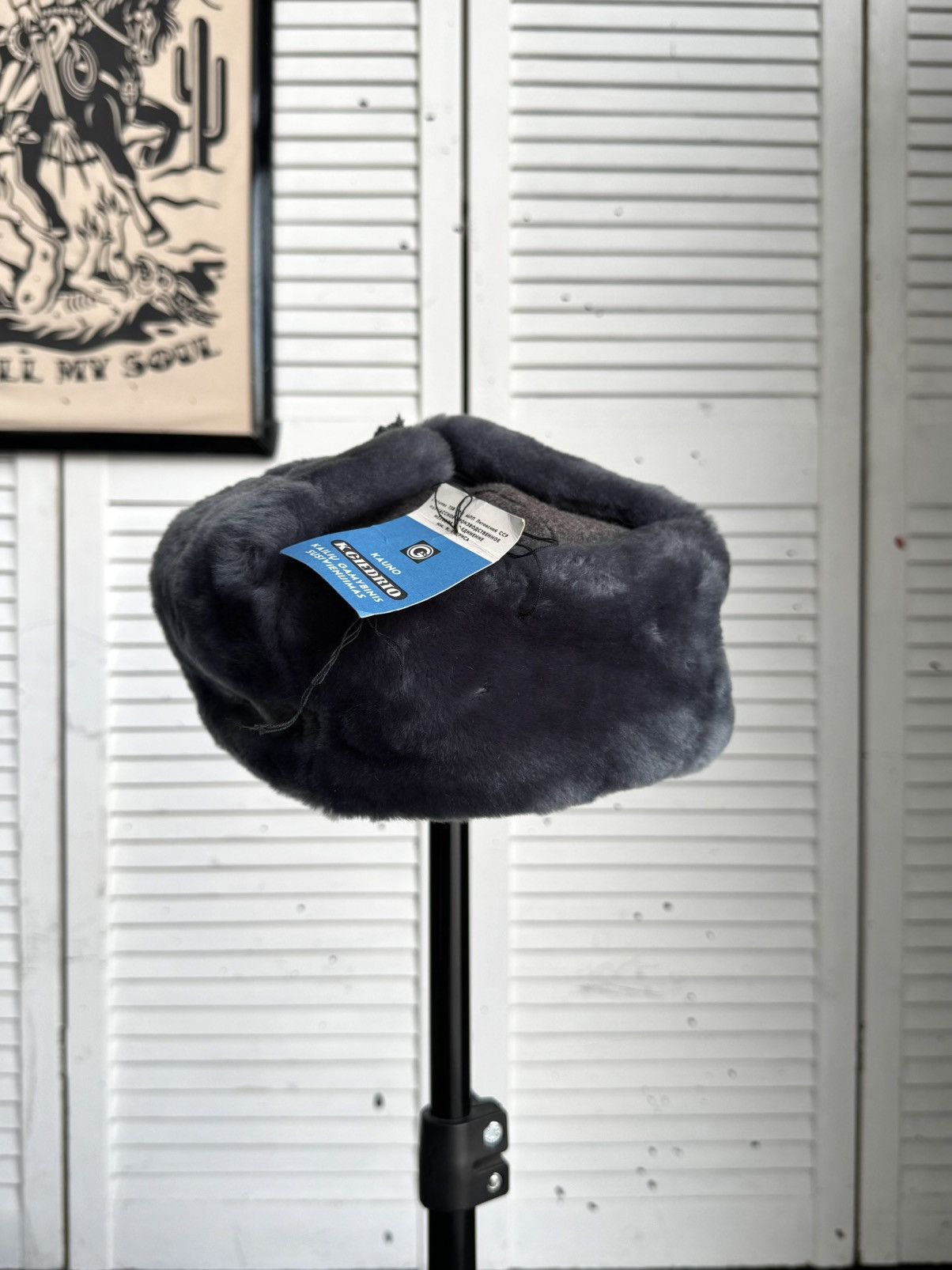 Vintage Vintage Soviet Kauno Ushanka Fur Hat 1977 Lithuania Size ONE SIZE - 2 Thumbnail