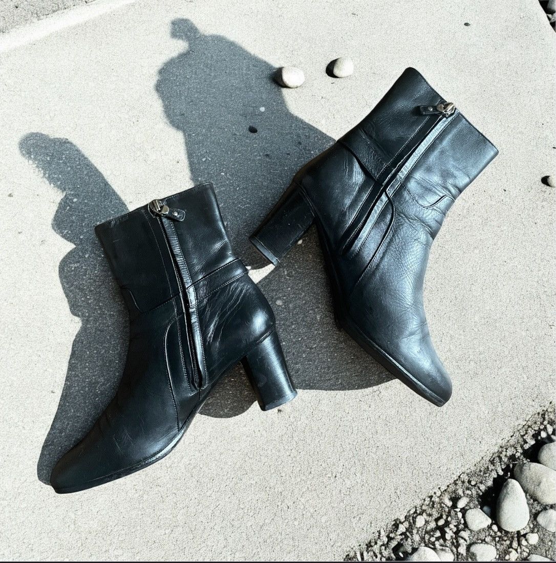 Salvatore Ferragamo Black Leather Salvatore Ferragamo classic Bootie Size 6 1/2 Size US 6.5 / IT 36.5 - 3 Thumbnail