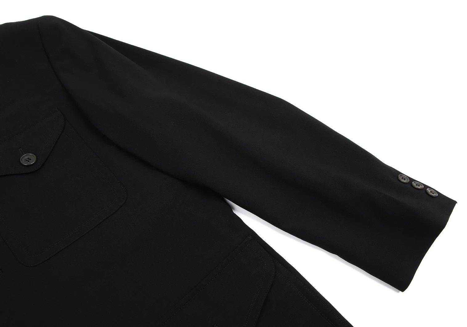Jean Paul Gaultier Wool Flap Pocket 4-Button Jacket in Black Size 48 Size US M / EU 48-50 / 2 - 8 Thumbnail