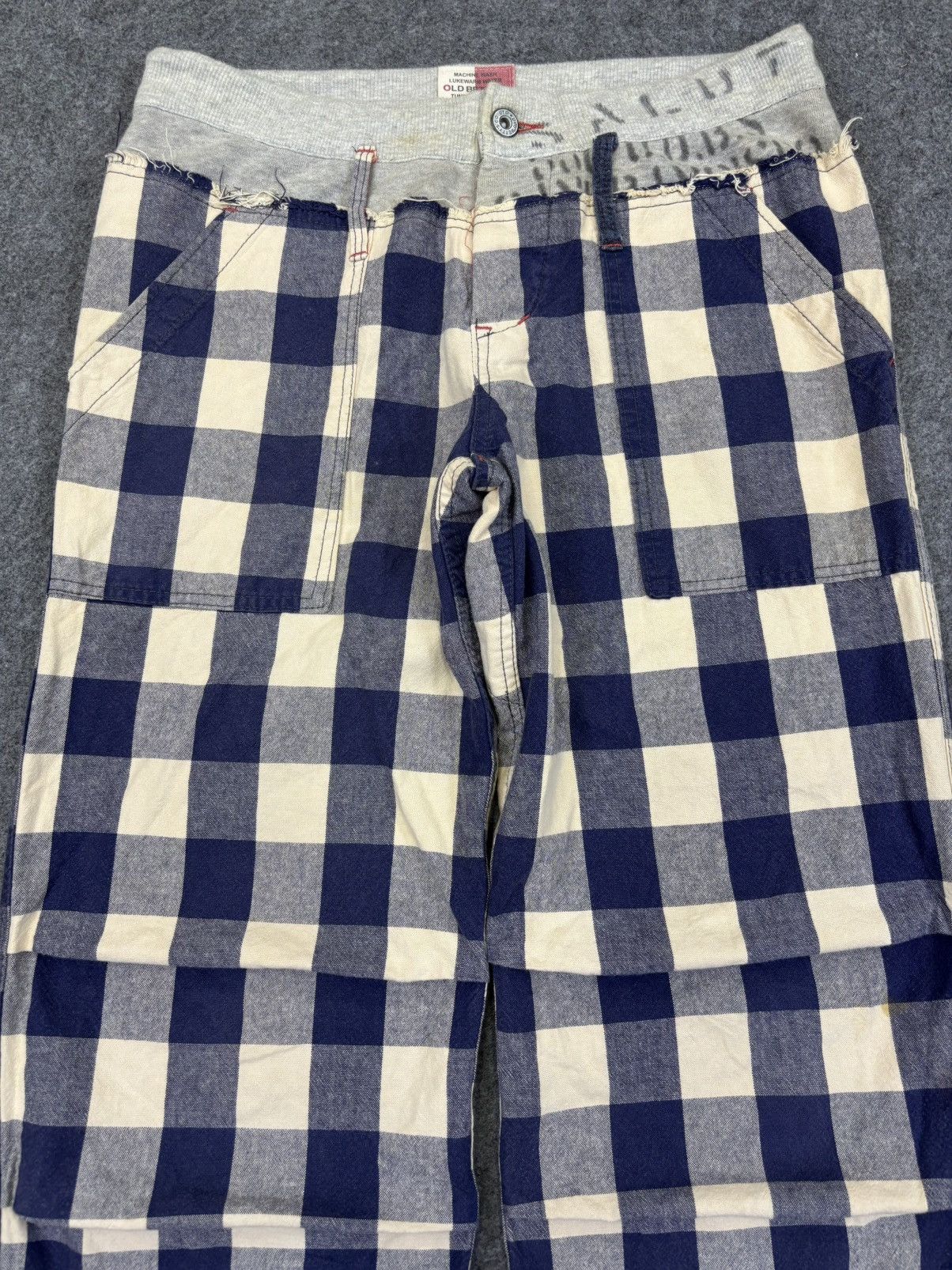 Japanese Brand 💥Hybrid💥Old Betty Baker Plaid Easy Pant K16 Size US 31 - 3 Thumbnail