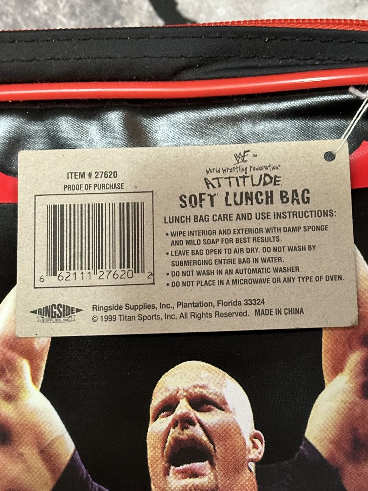 WWF WWF Stone Cold Steve Austin Lunch Bag Size ONE SIZE - 6 Thumbnail