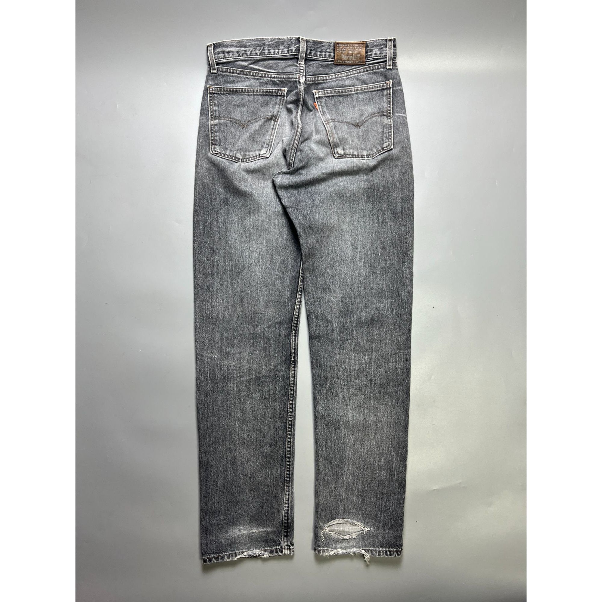 Levi's Vintage Clothing Levi’s 615 Vintage Orange Tab Gray Denim Jeans Pants (Y1058) Size US 33 - 13 Thumbnail