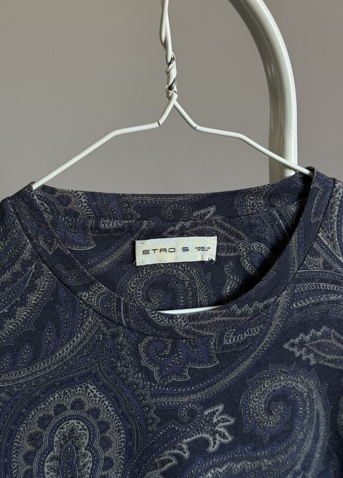 Etro Etro Floral Paisley Grey T-shirt Italy Size US S / EU 44-46 / 1 - 3 Thumbnail