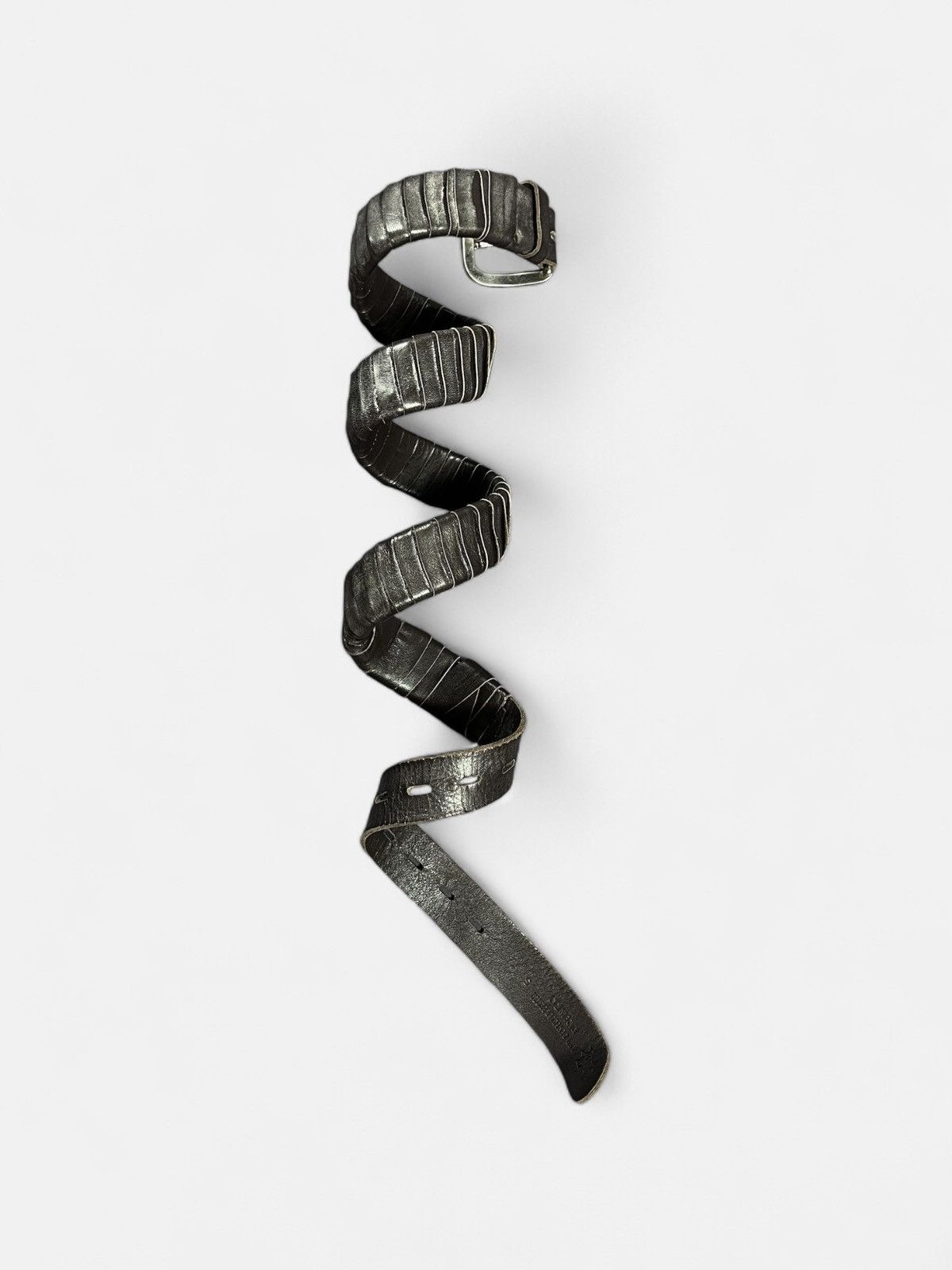 Ann Demeulemeester Ann Demeulemeester - Armadillo Style Leather Belt Size ONE SIZE - 3 Thumbnail