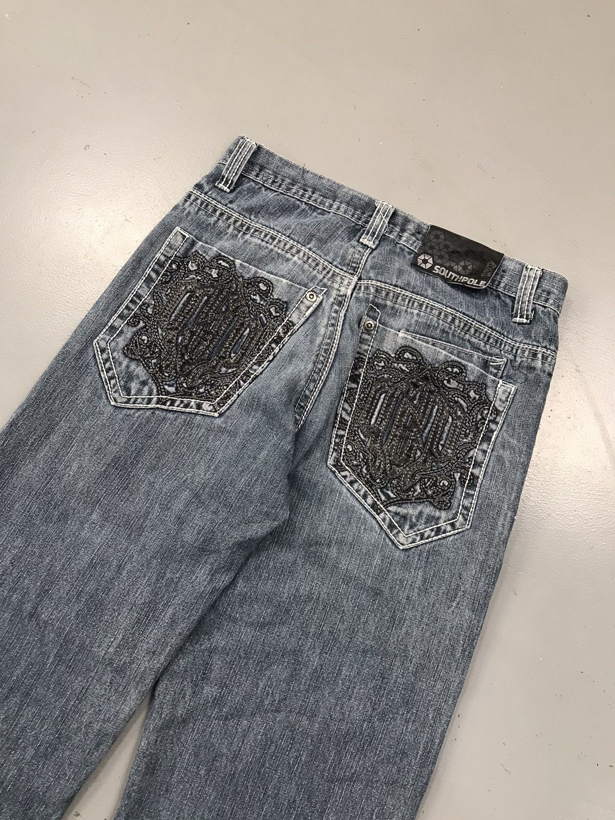 JNCO × Southpole × Vintage Vintage Southpole back pocket embroidered denim Size US 28 / EU 44 - 7 Thumbnail