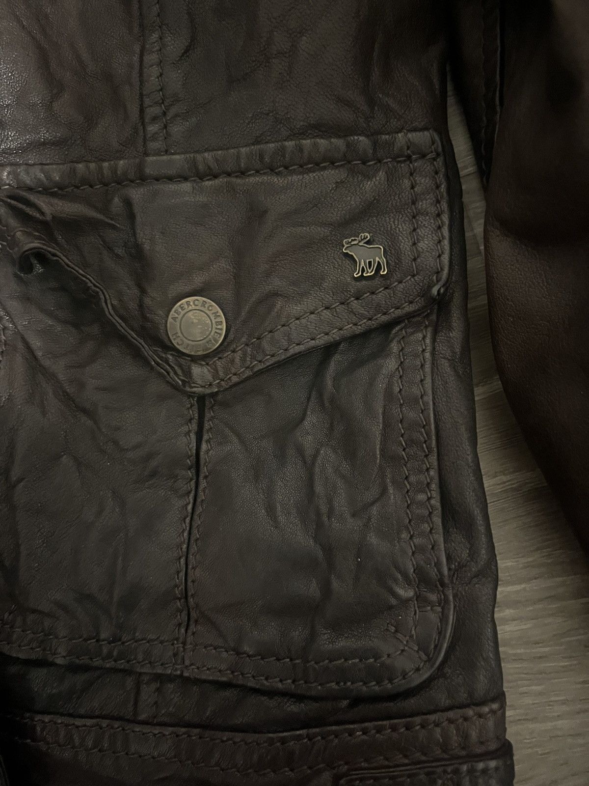 Abercrombie & Fitch Abercrombie & fitch vintage leather jacket Size M / US 6-8 / IT 42-44 - 4 Thumbnail