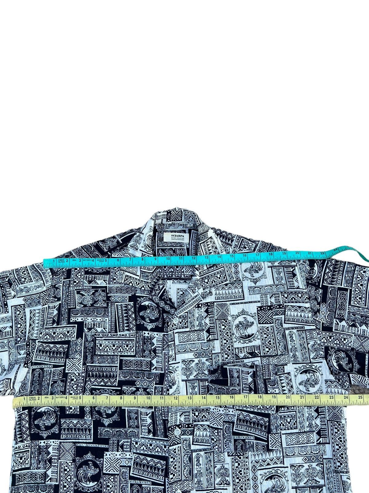 Vintage Vintage 90s Sciarpa Japan Crazy Pattern Silky Hawaiian Shirt Size US L / EU 52-54 / 3 - 3 Thumbnail
