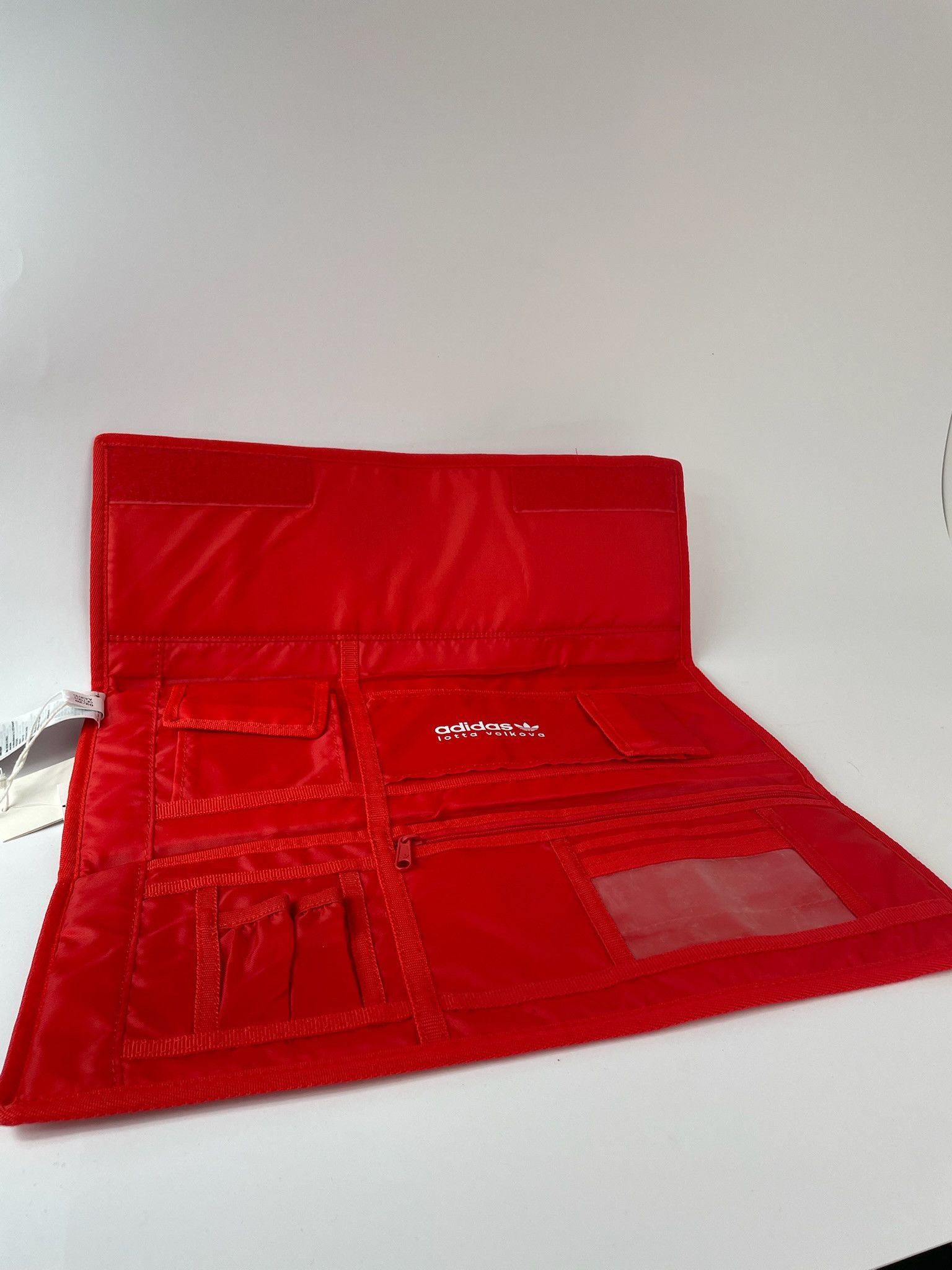 Adidas BNWT LOTTA VOLKOVA Red Trefoil 3 Fold Clutch Size ONE SIZE - 3 Thumbnail