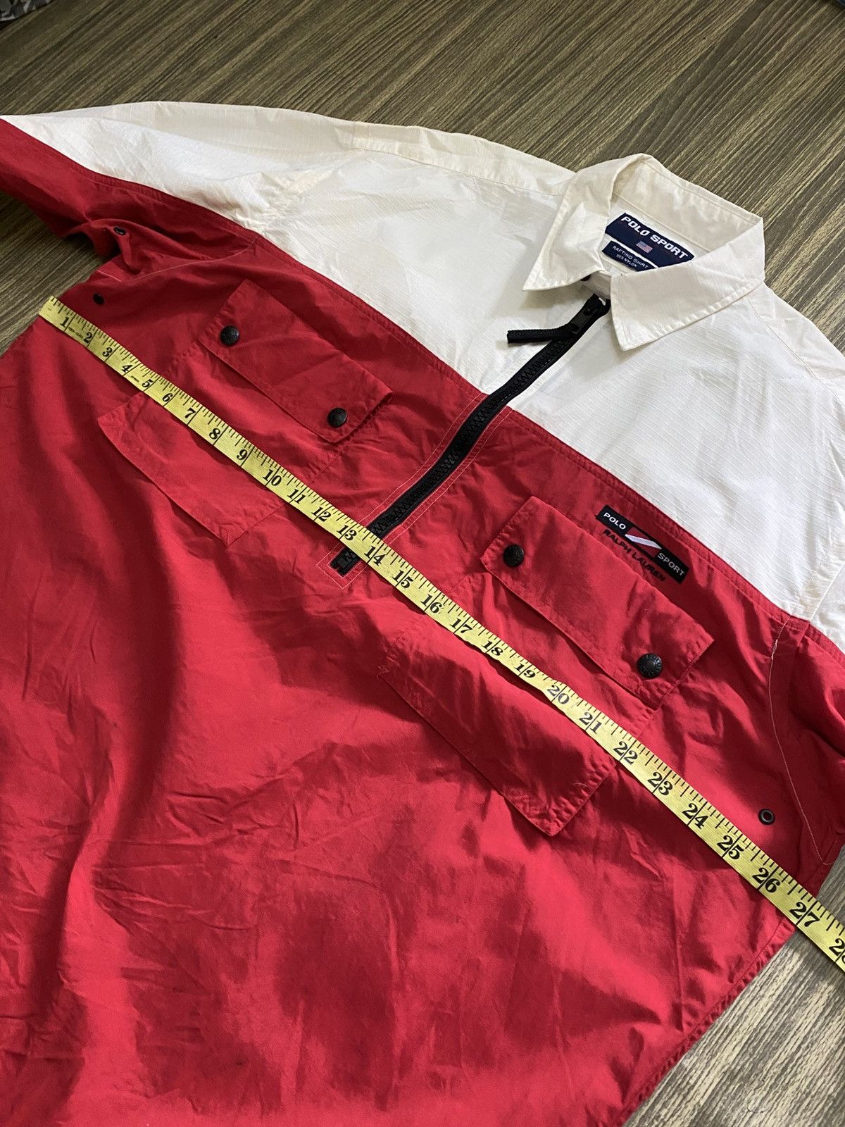 Polo Ralph Lauren Vintage Polo Sport Rafting 2 Pocket Half Zipper Split Colour Size US L / EU 52-54 / 3 - 12 Thumbnail