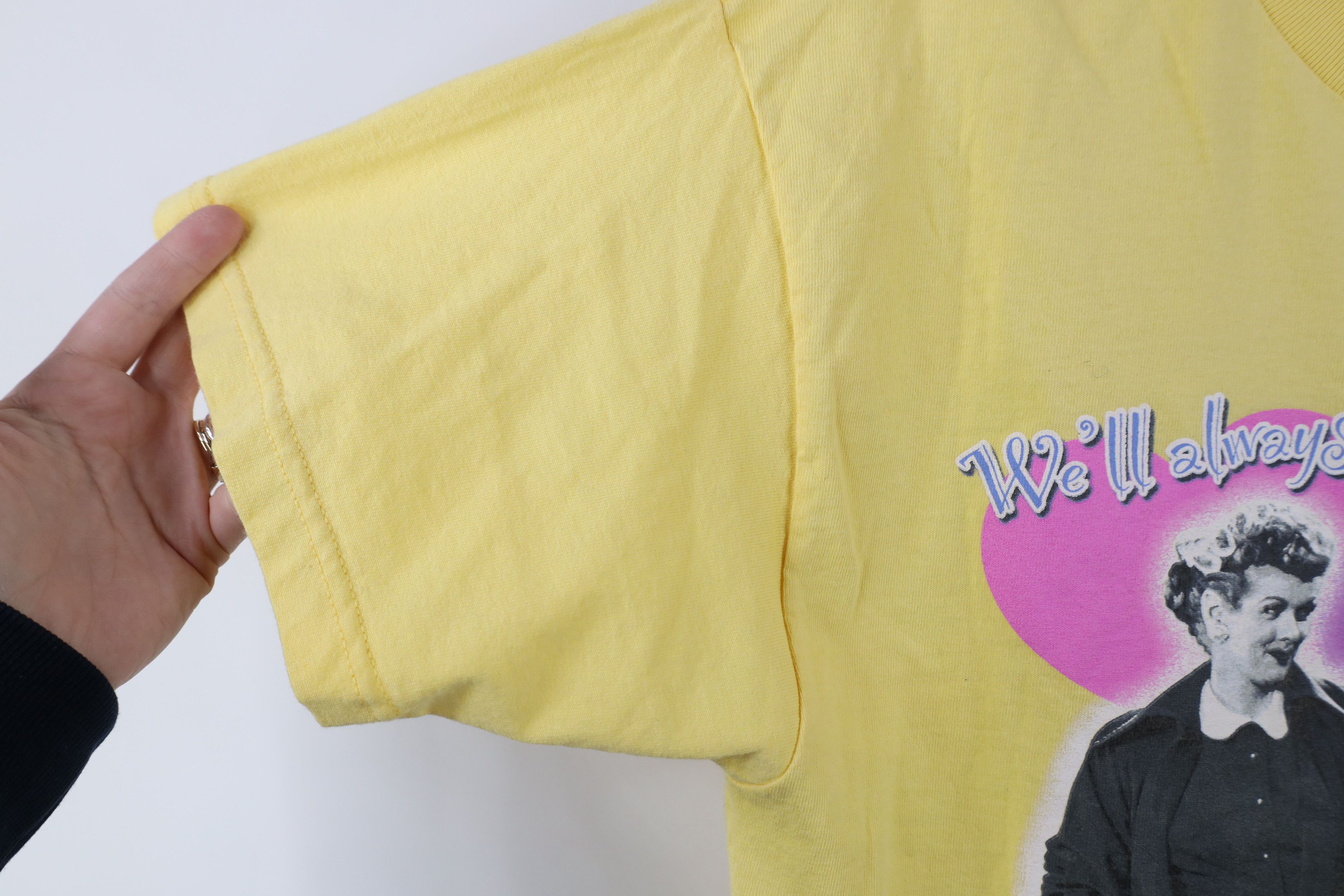 Fruit Of The Loom × Vintage Vintage Y2K 2005 I Love Lucy Spell Out Short Sleeve T-Shirt Size L / US 10 / IT 46 - 6 Thumbnail