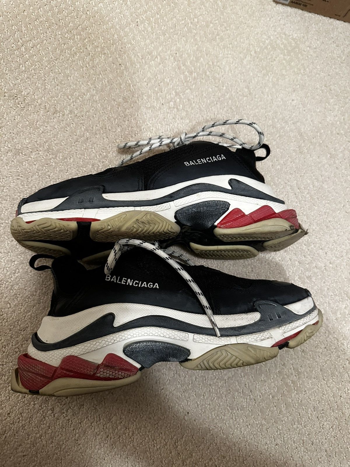 image of Balenciaga Triple S Sneakers in Black, Men's (Size 8)