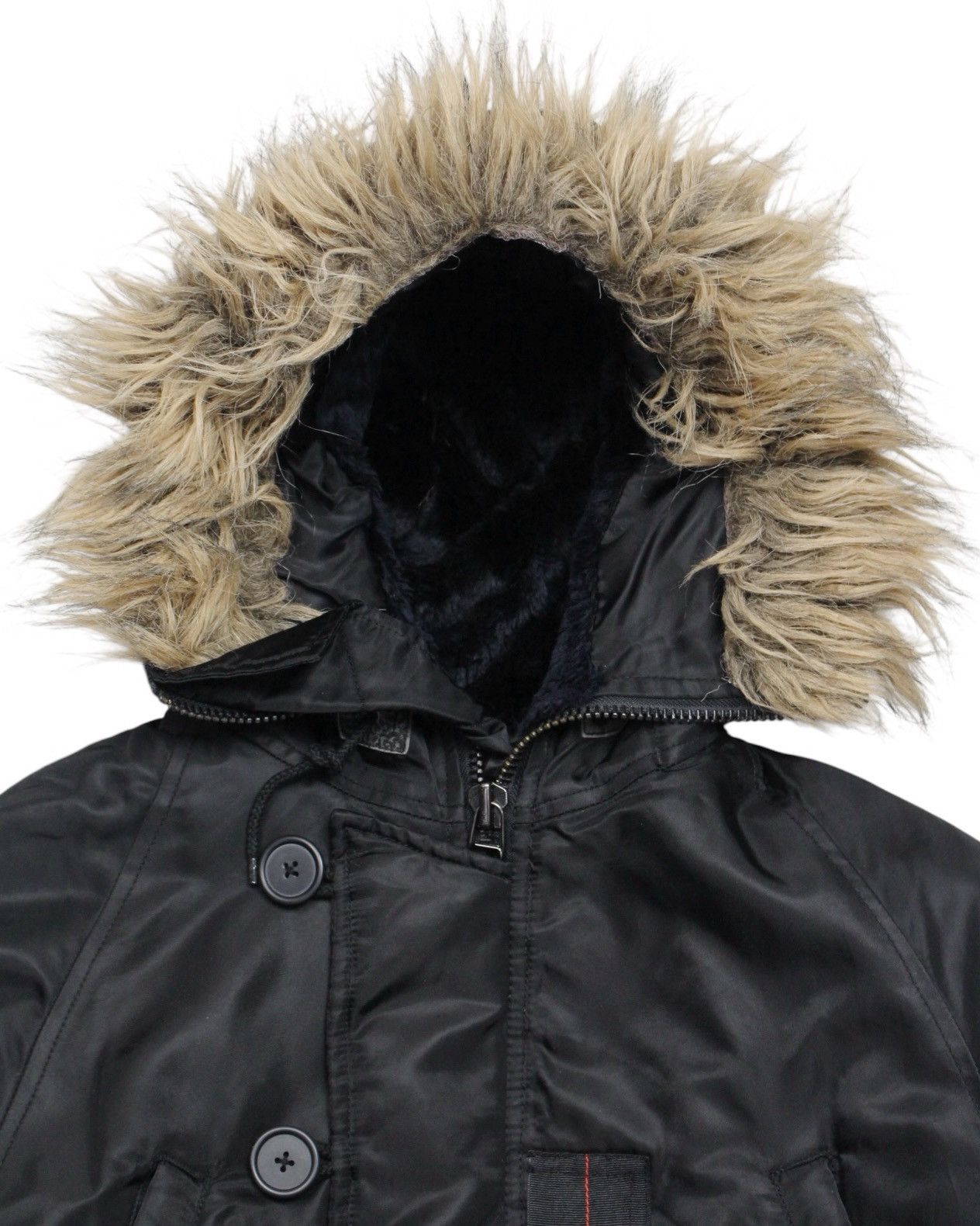 If Six Was Nine 1990S AVIREX REGULATION OFFICER’S UNIFORM FUR PARKA JACKET Size US M / EU 48-50 / 2 - 3 Thumbnail