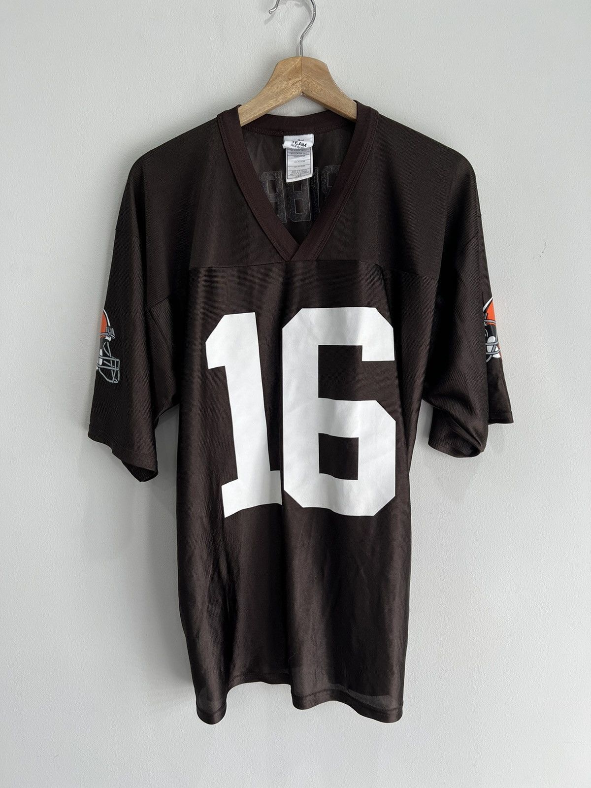 Vintage Vintage Y2K Cleveland Browns Cribbs football jersey Size US L / EU 52-54 / 3 - 4 Thumbnail