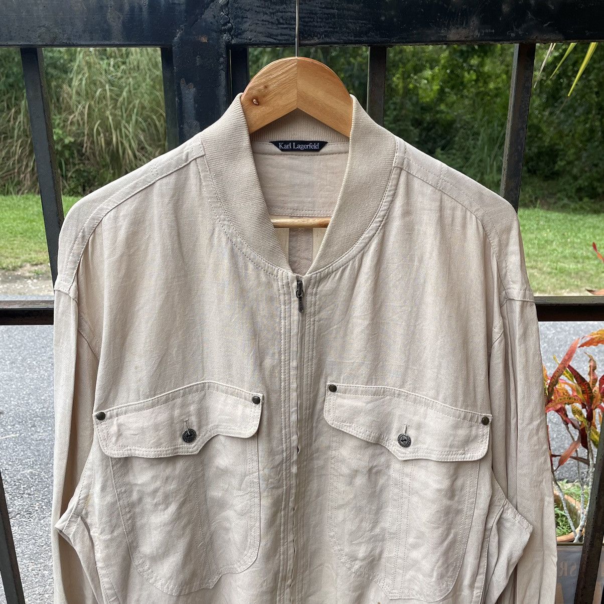 Karl Lagerfeld 🔥Vintage Karl Lagerfeld Double Pocket Casual Designer Jacket Size US M / EU 48-50 / 2 - 3 Thumbnail